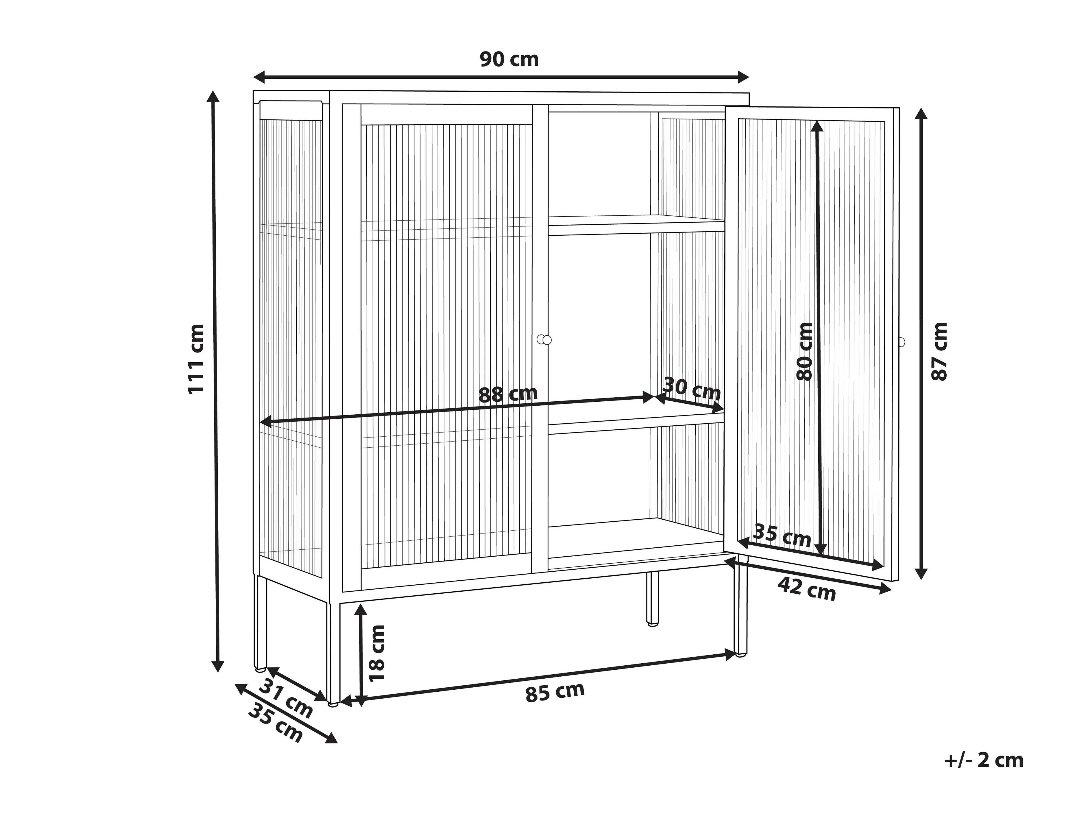 Skenkur Berwyn 3450 (Beige)