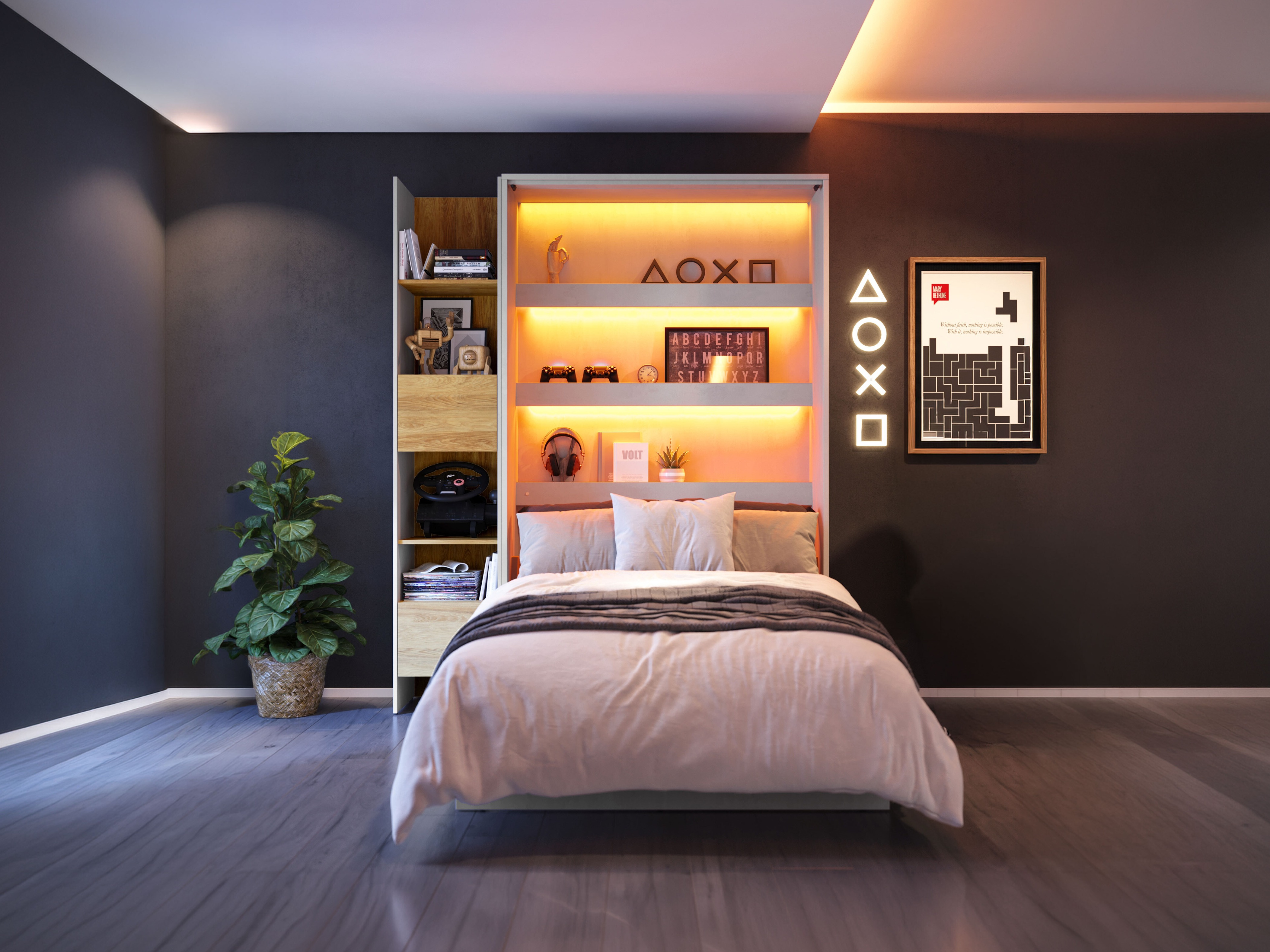 Veggrúm Concept Lenart I (90 x 200 cm)
