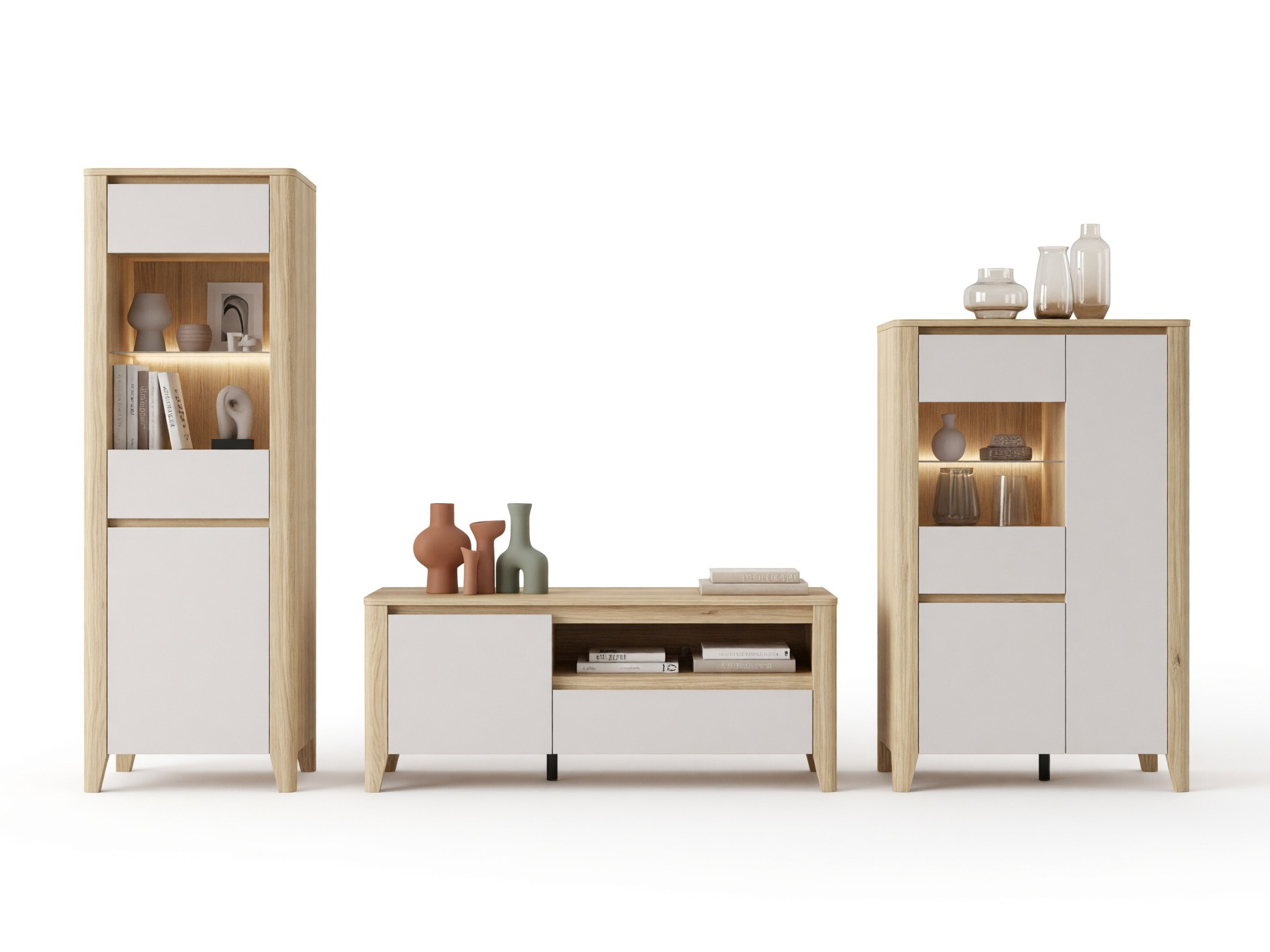 Stofusett Talduno 108 (Ljós eik + Kasmír)