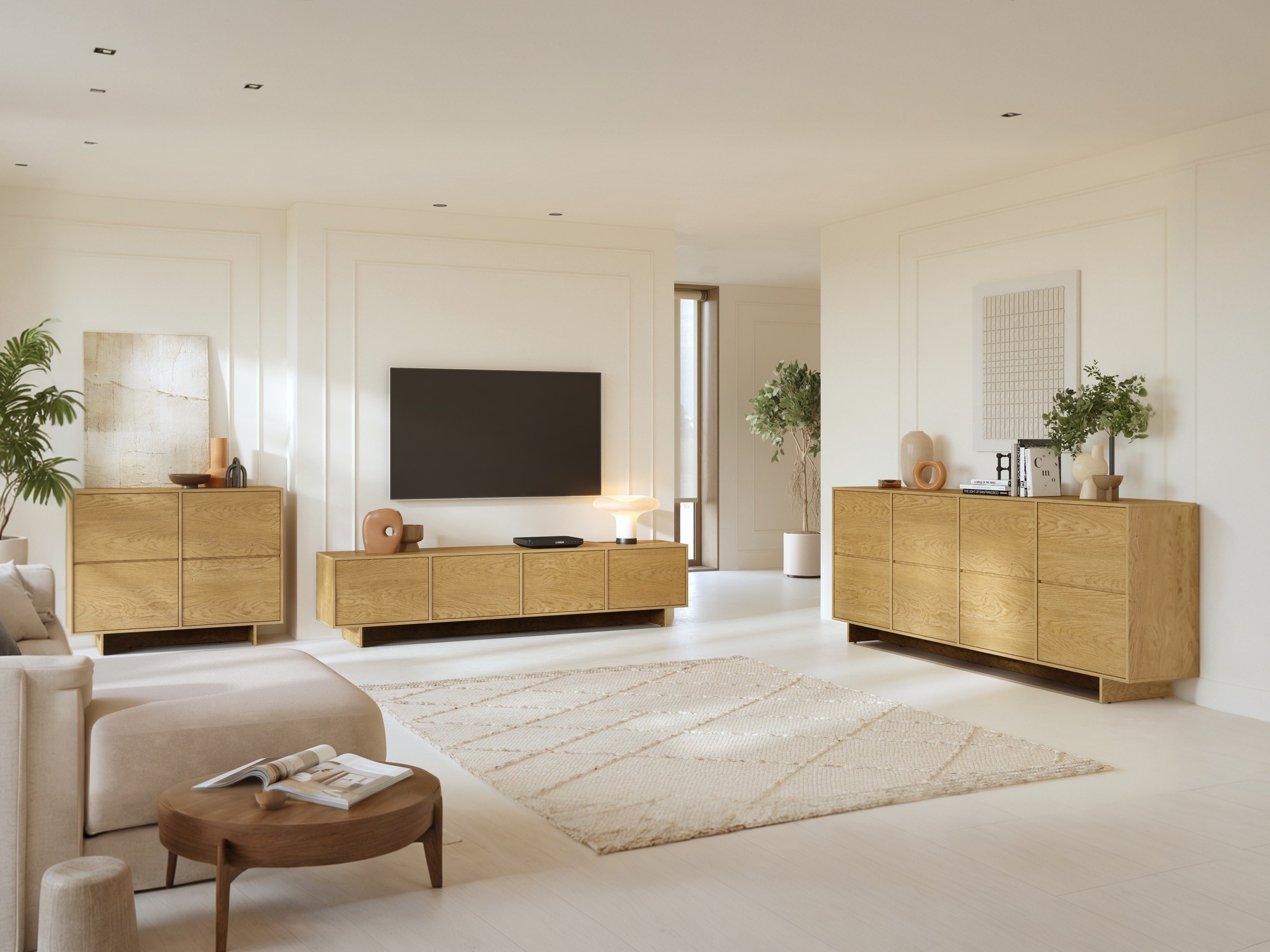 Stofusett Cavbali 103 (Ljós viður)
