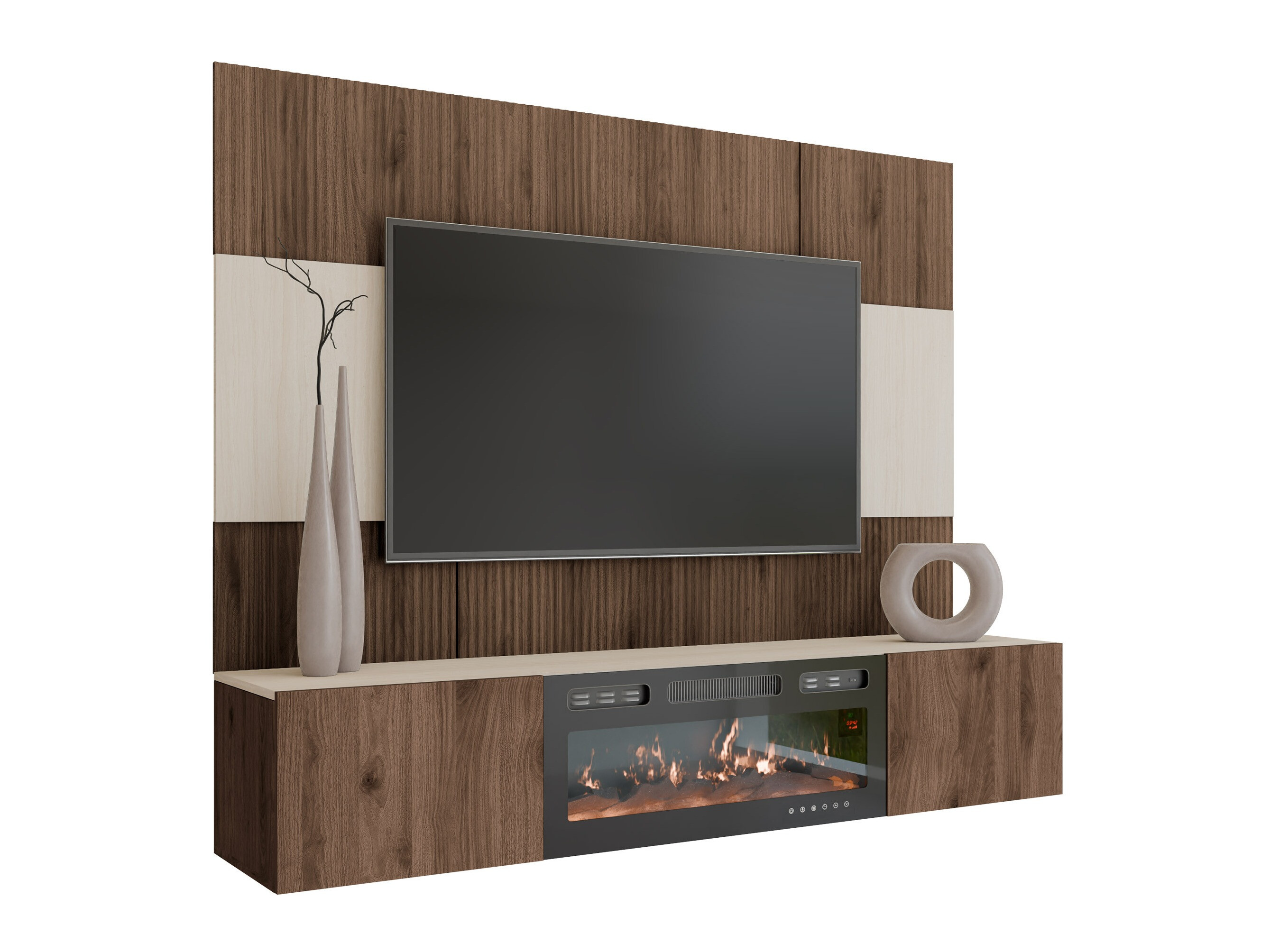 Stofusett Comfivo Salix VII (Valhneta + Ljóst Travertine)