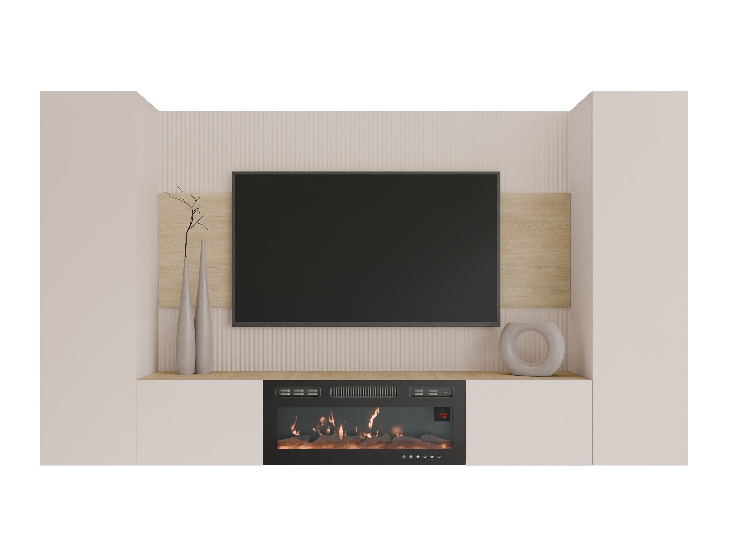 Stofusett Comfivo Salix VIII (Beige + Cremona eik)