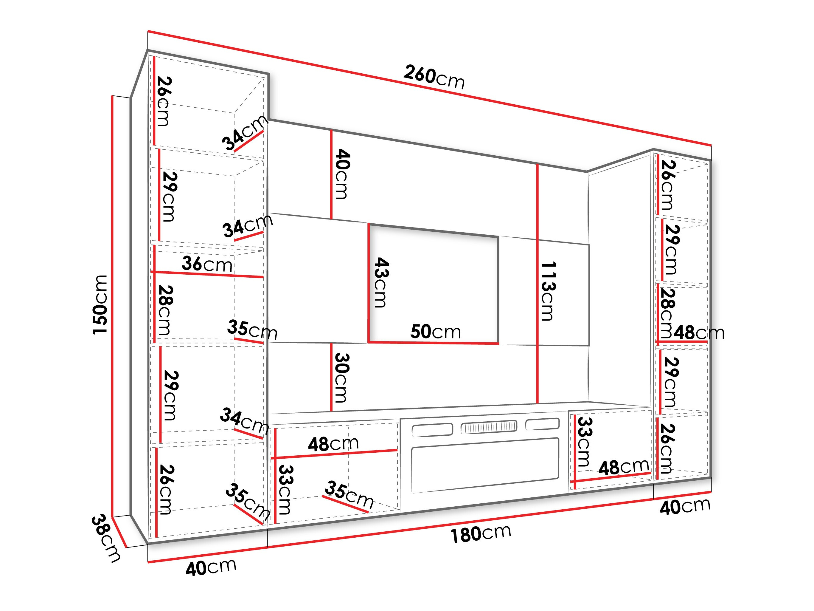 Stofusett Comfivo Salix VIII (Beige + Cremona eik)