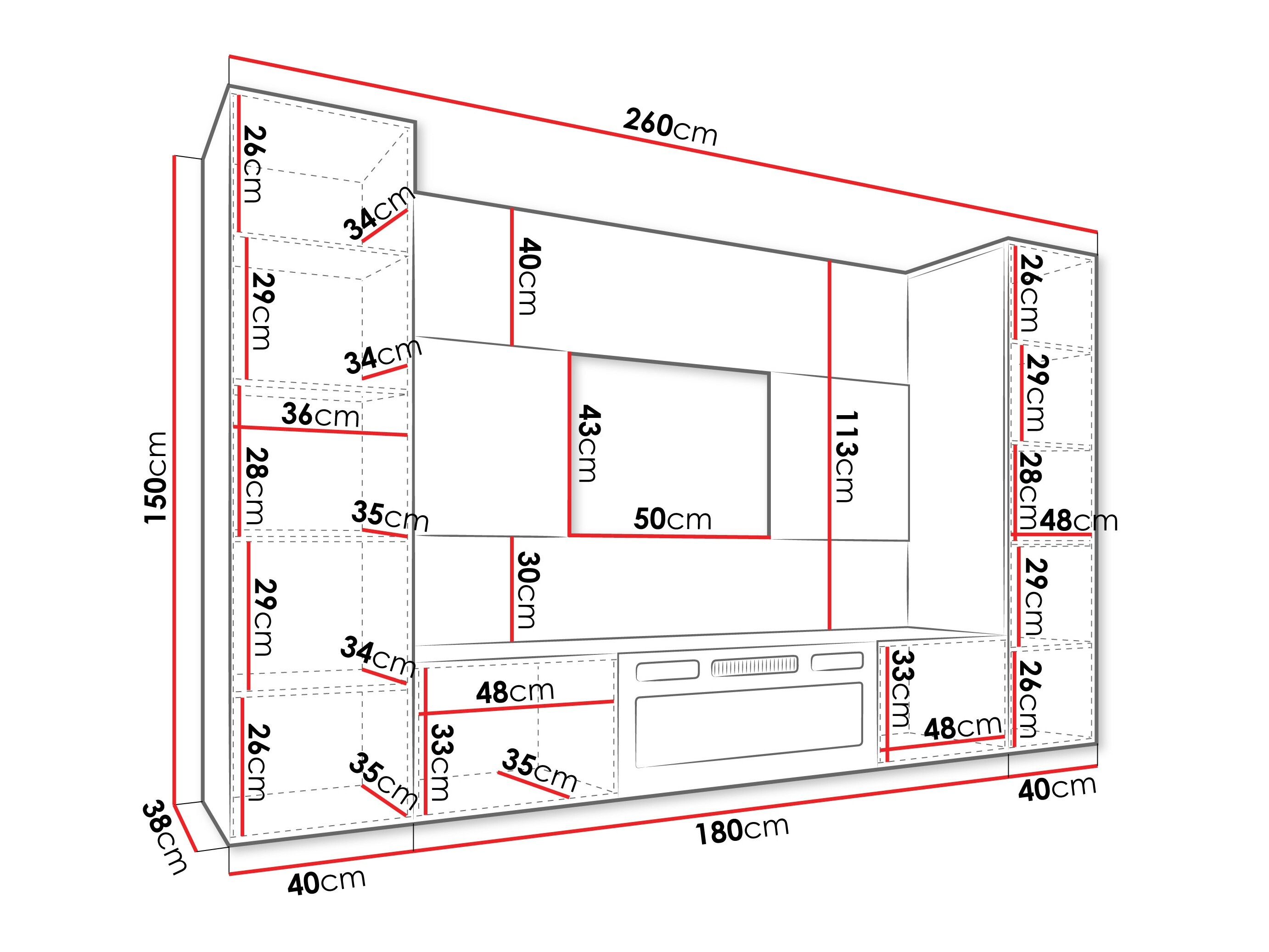 Stofusett Comfivo Salix VIII (Svartur + Svartur marmari)