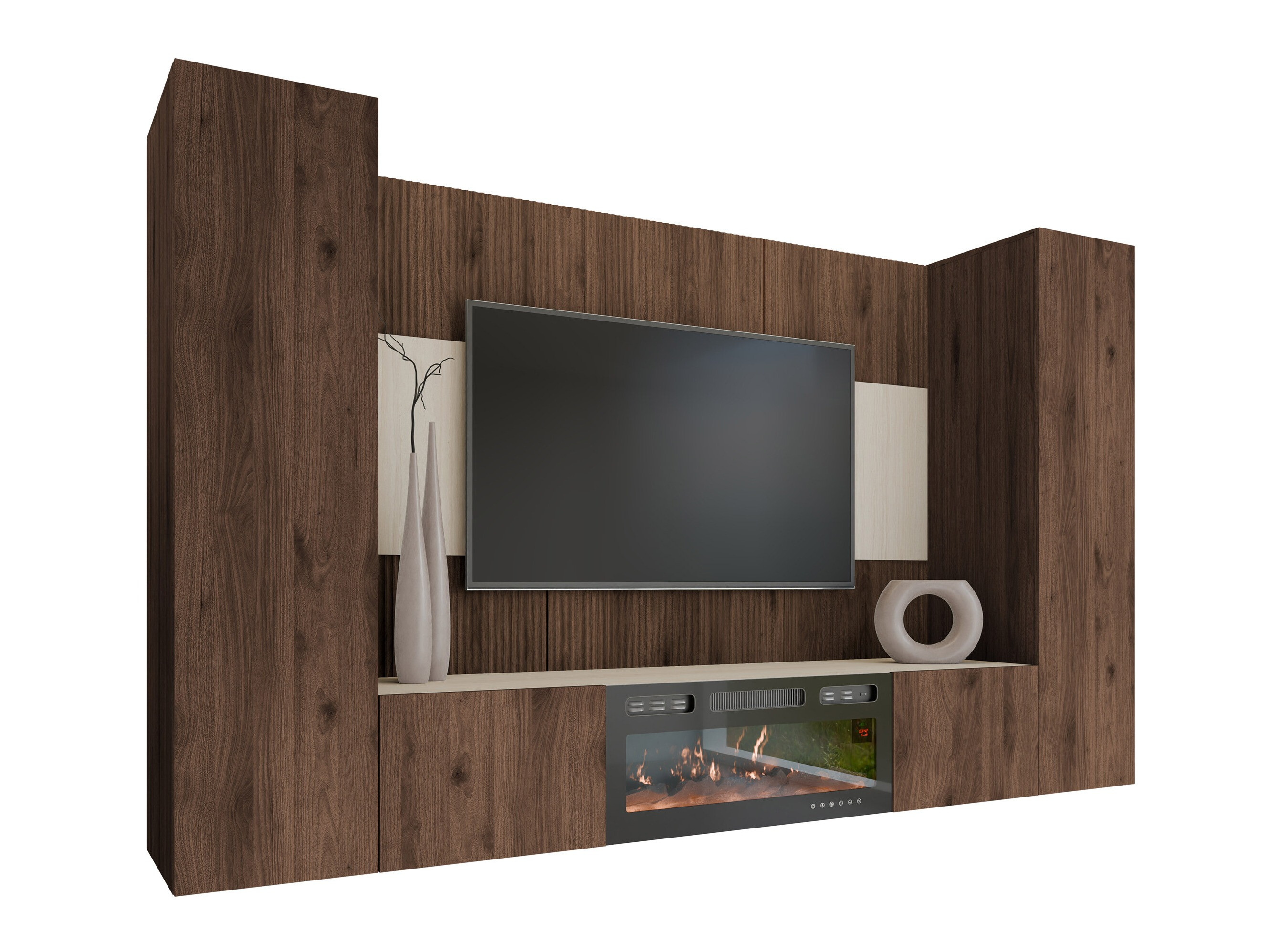 Stofusett Comfivo Salix VIII (Valhneta + Ljóst Travertine)