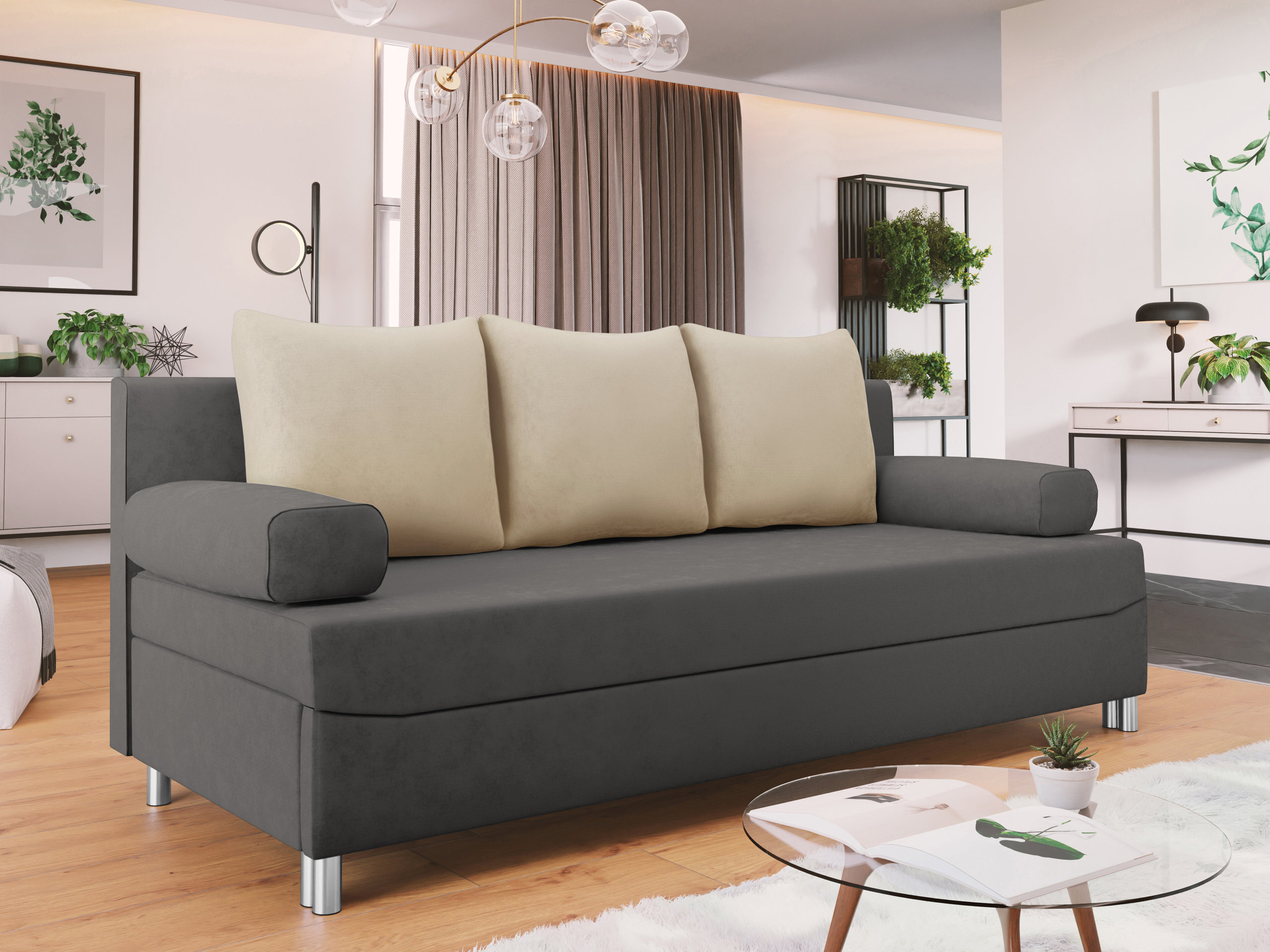 Svefnsófi Comfivo Artes (Alova 36 + Alova 07)
