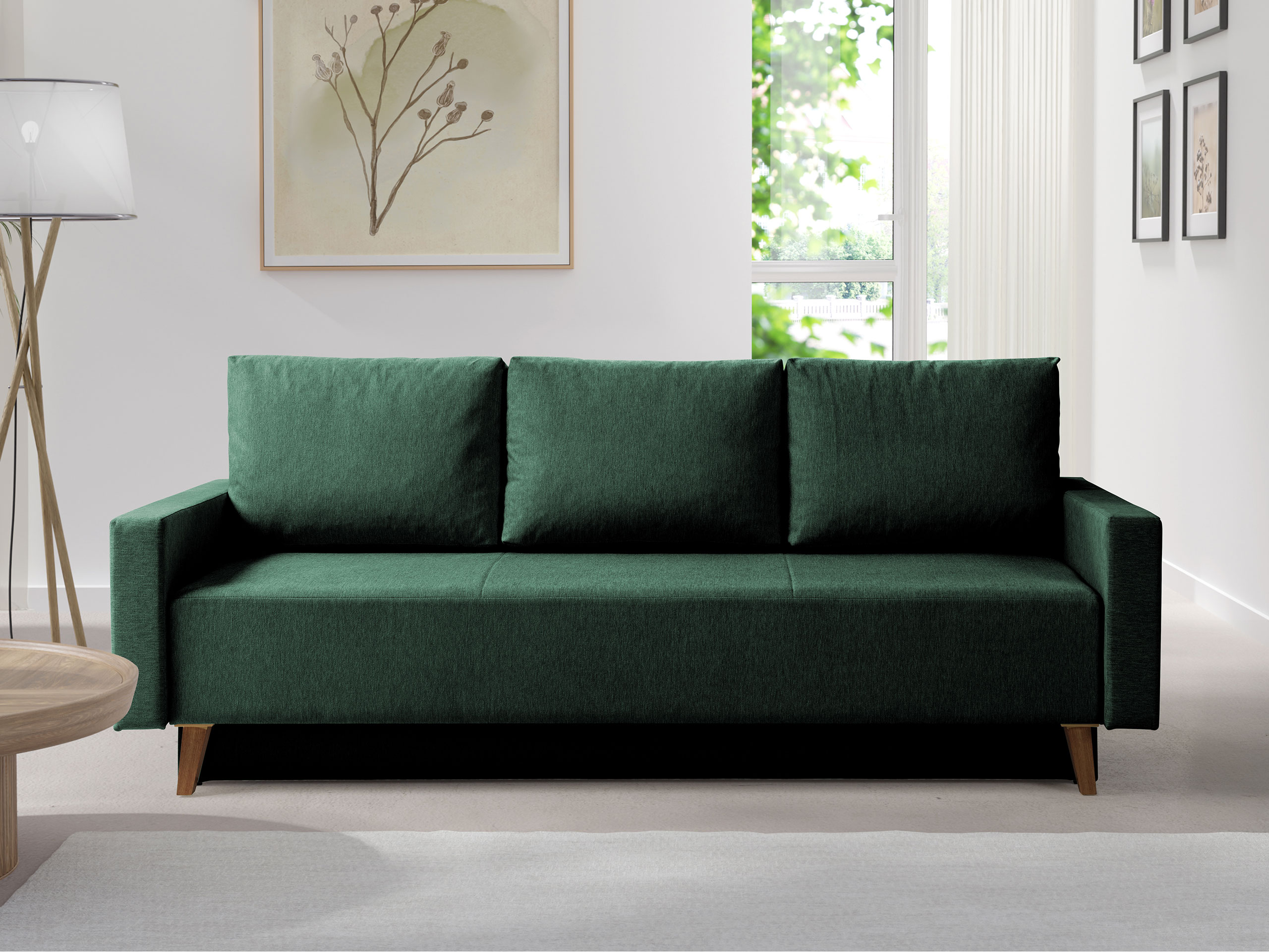 Svefnsófi Delbene 129 (Verita 75 + Dökk San Remo-eik)