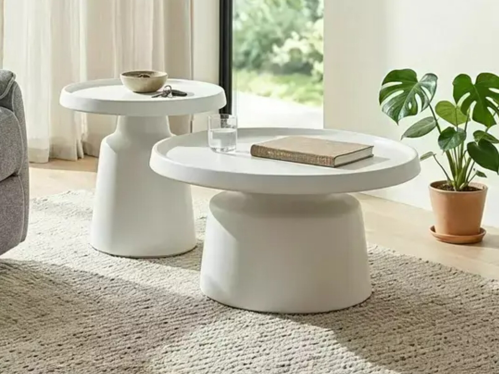 Sett af sófaborðum Detroit 721 (Hvítur)