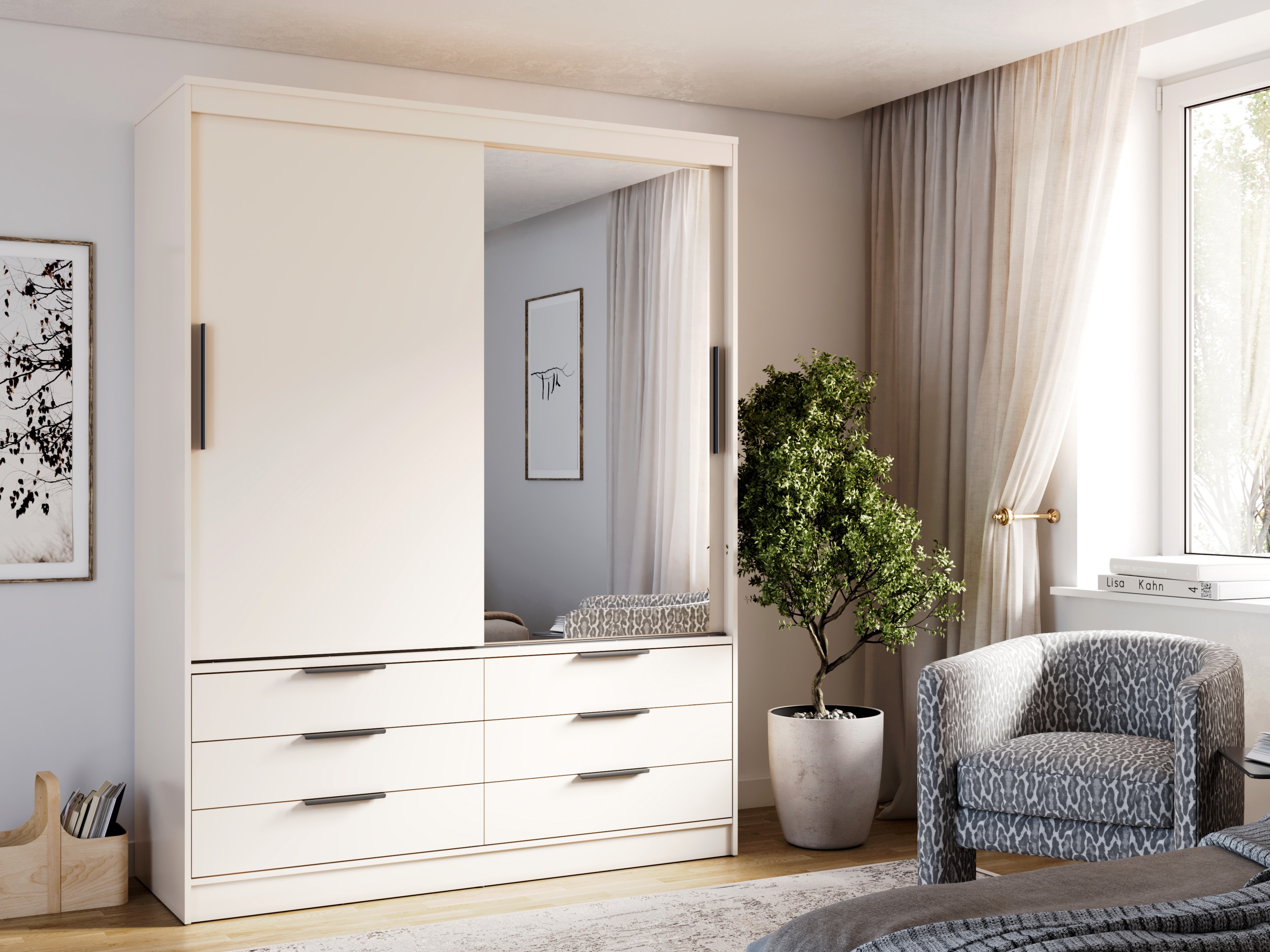 Fataskápur Fresno 183 (Beige)