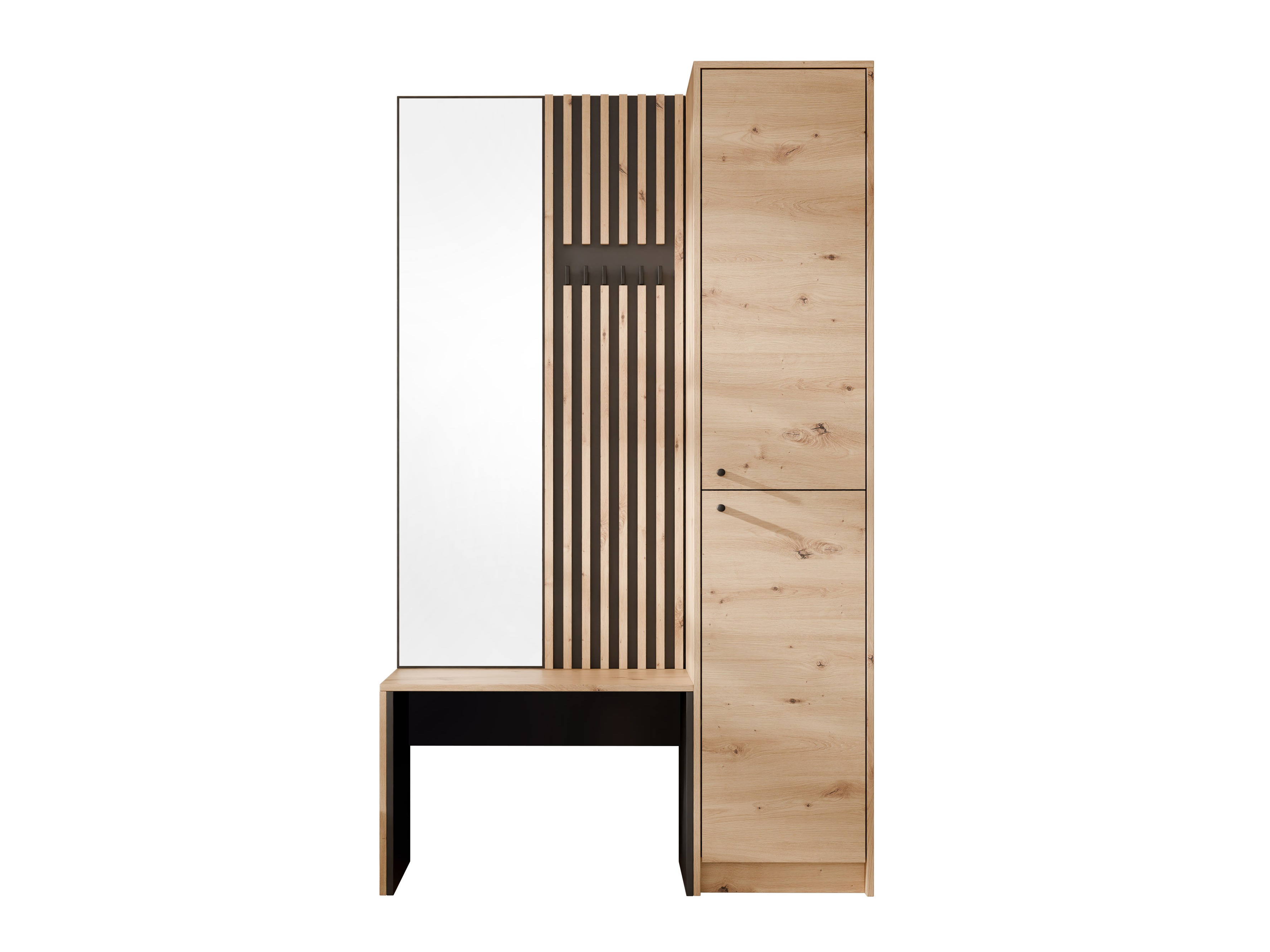 Forstofusett Comfivo Nomas (Artisan-eik + Svartur)