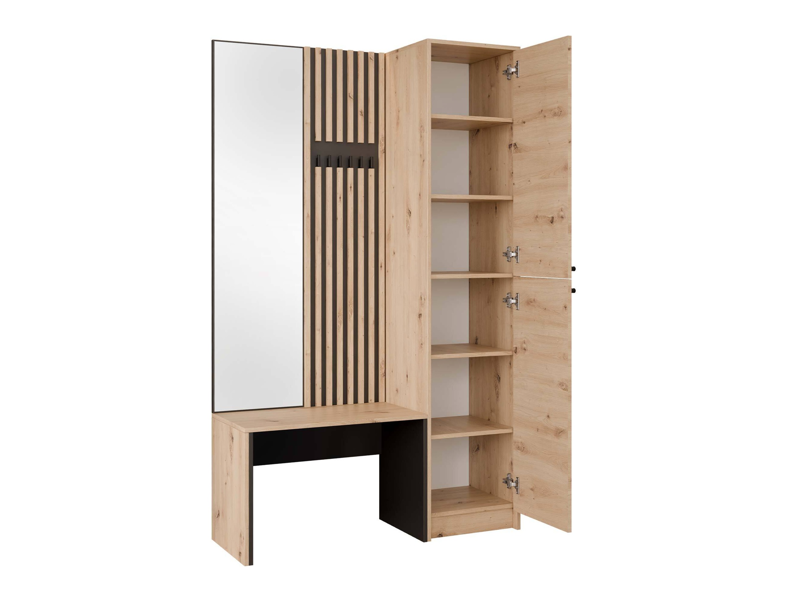 Forstofusett Comfivo Nomas (Artisan-eik + Svartur)