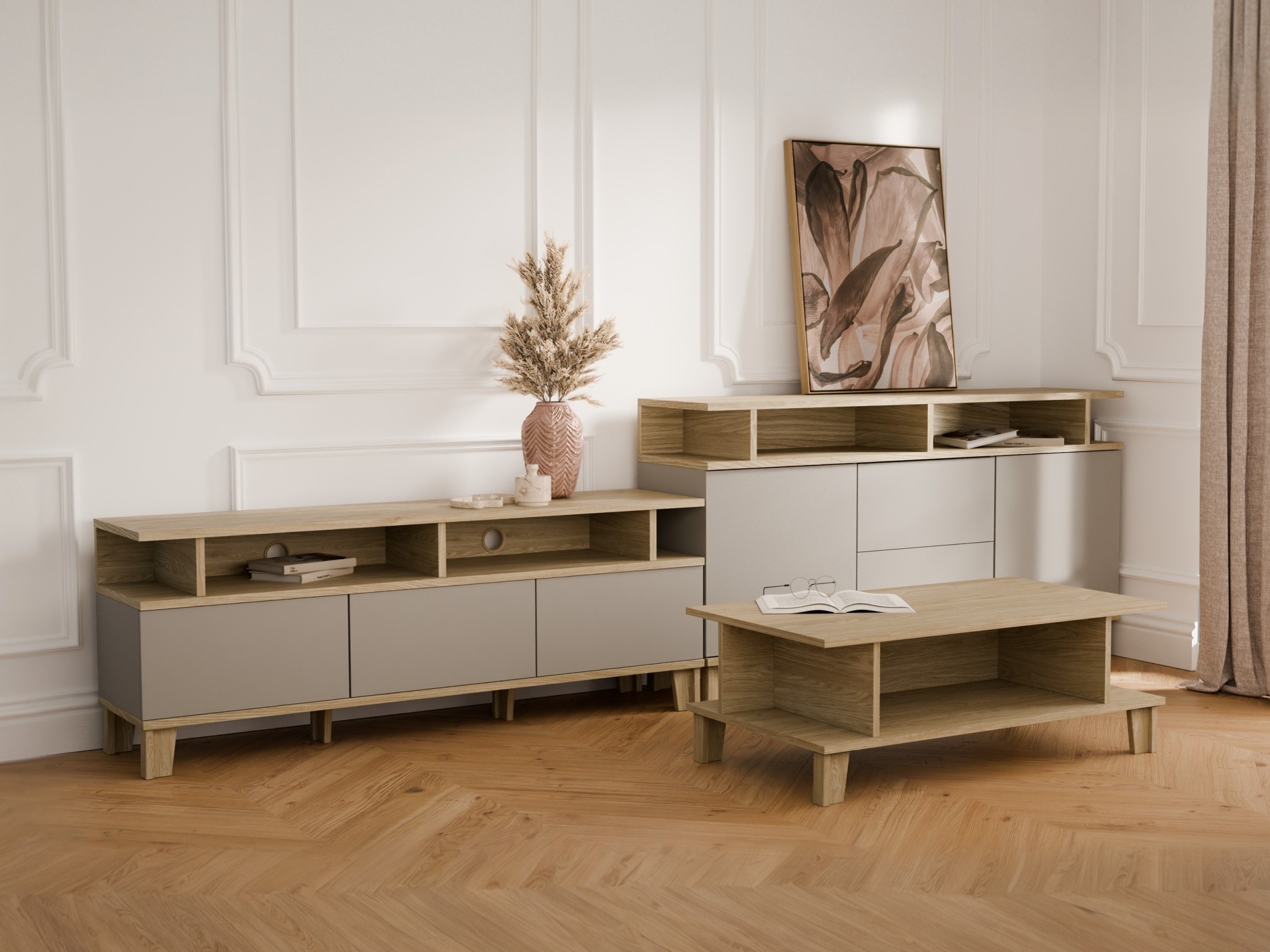 Stofusett Evarveru 108 (Grár)