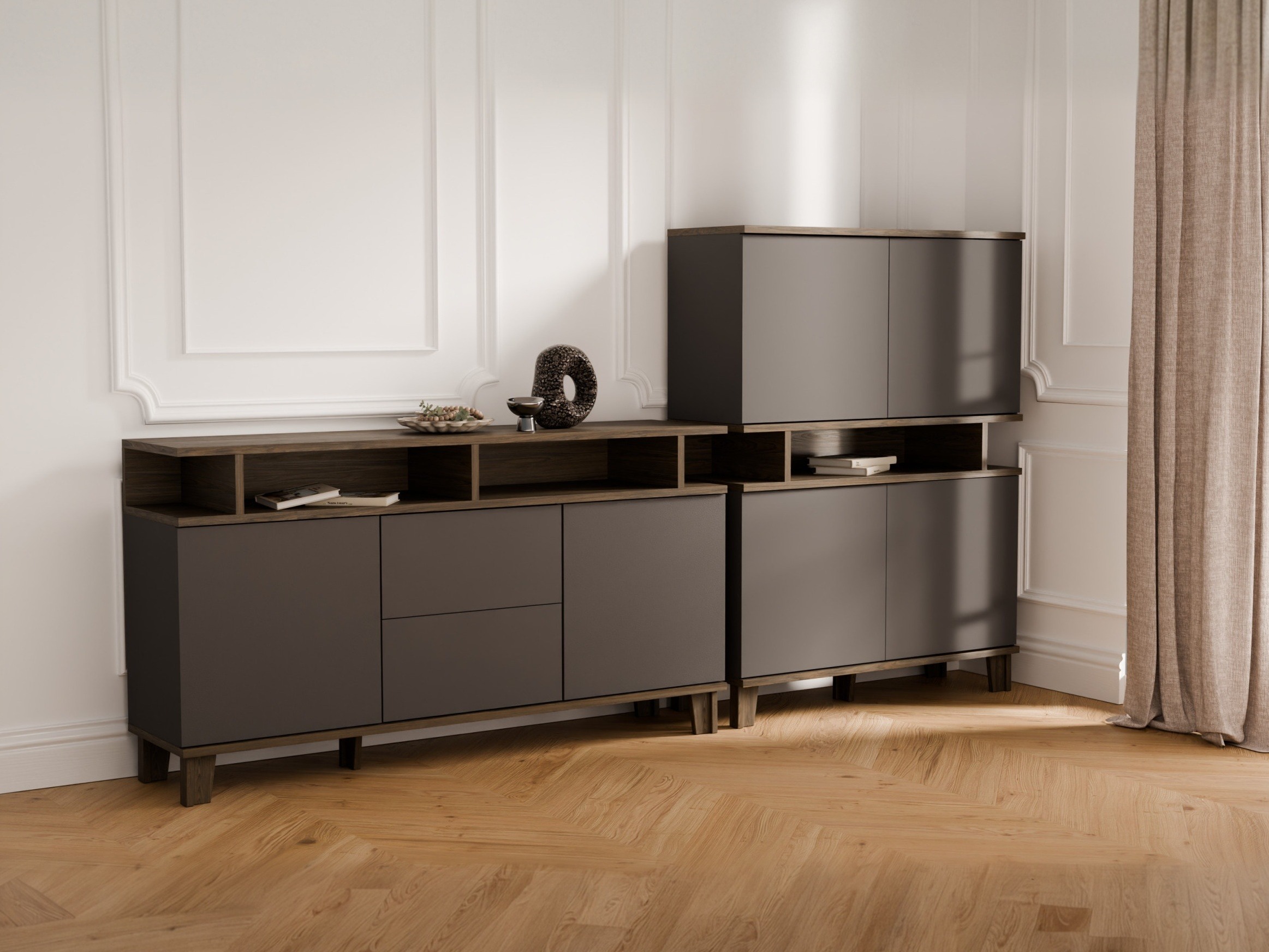 Stofusett Evarveru 109 (Antrasít)