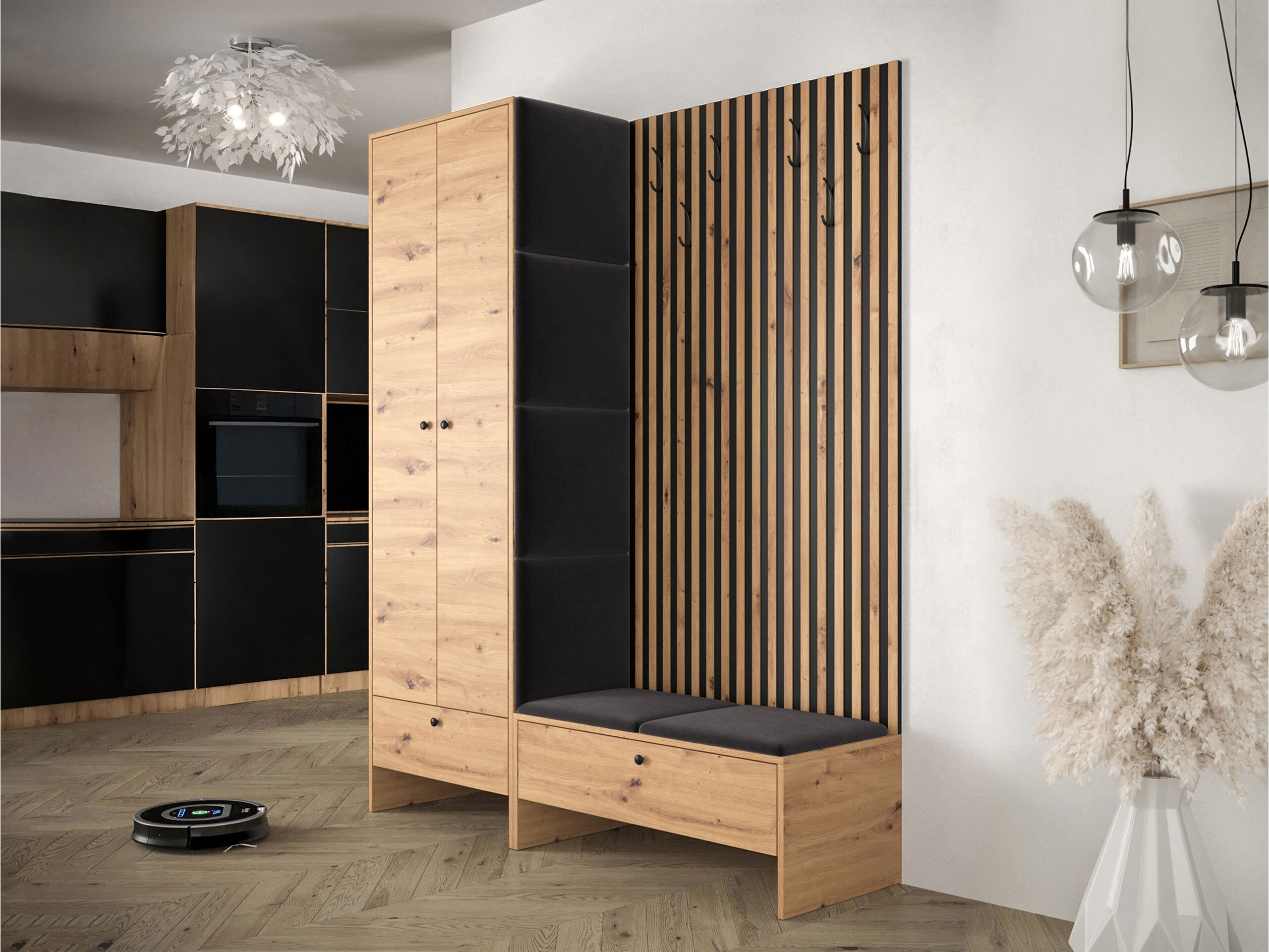 Forstofusett Donio III (Artisan-eik + Polo 897)