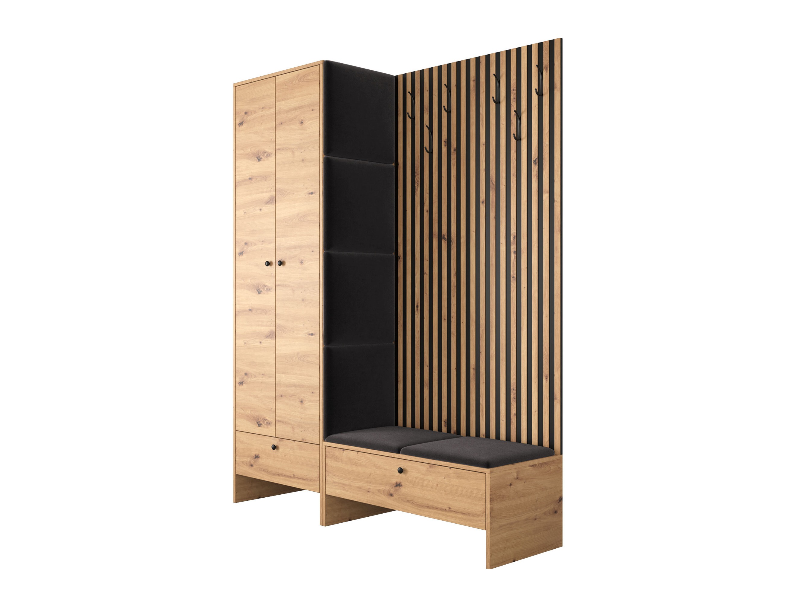 Forstofusett Donio III (Artisan-eik + Polo 897)