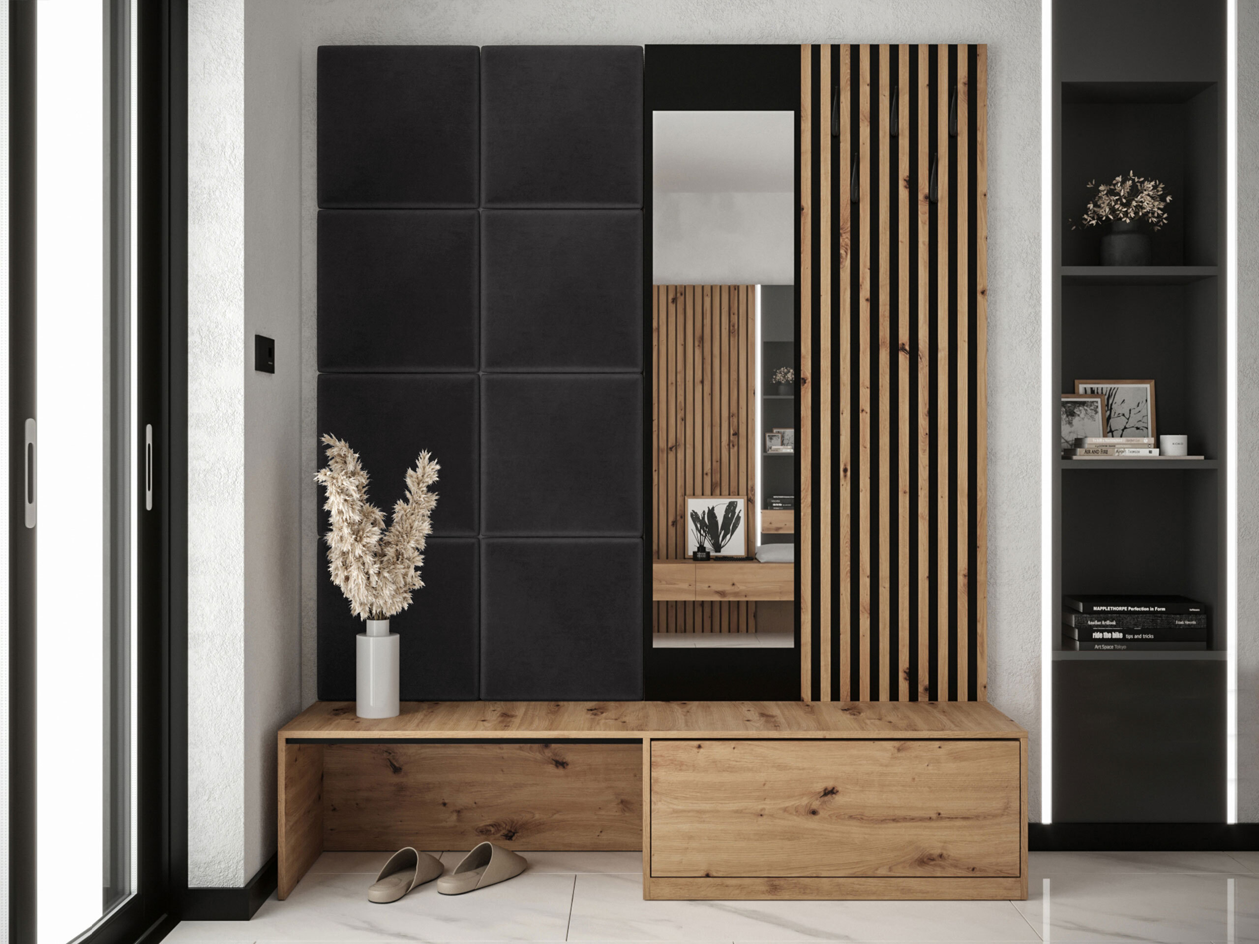 Forstofusett Fabor (Artisan-eik + Polo 897)