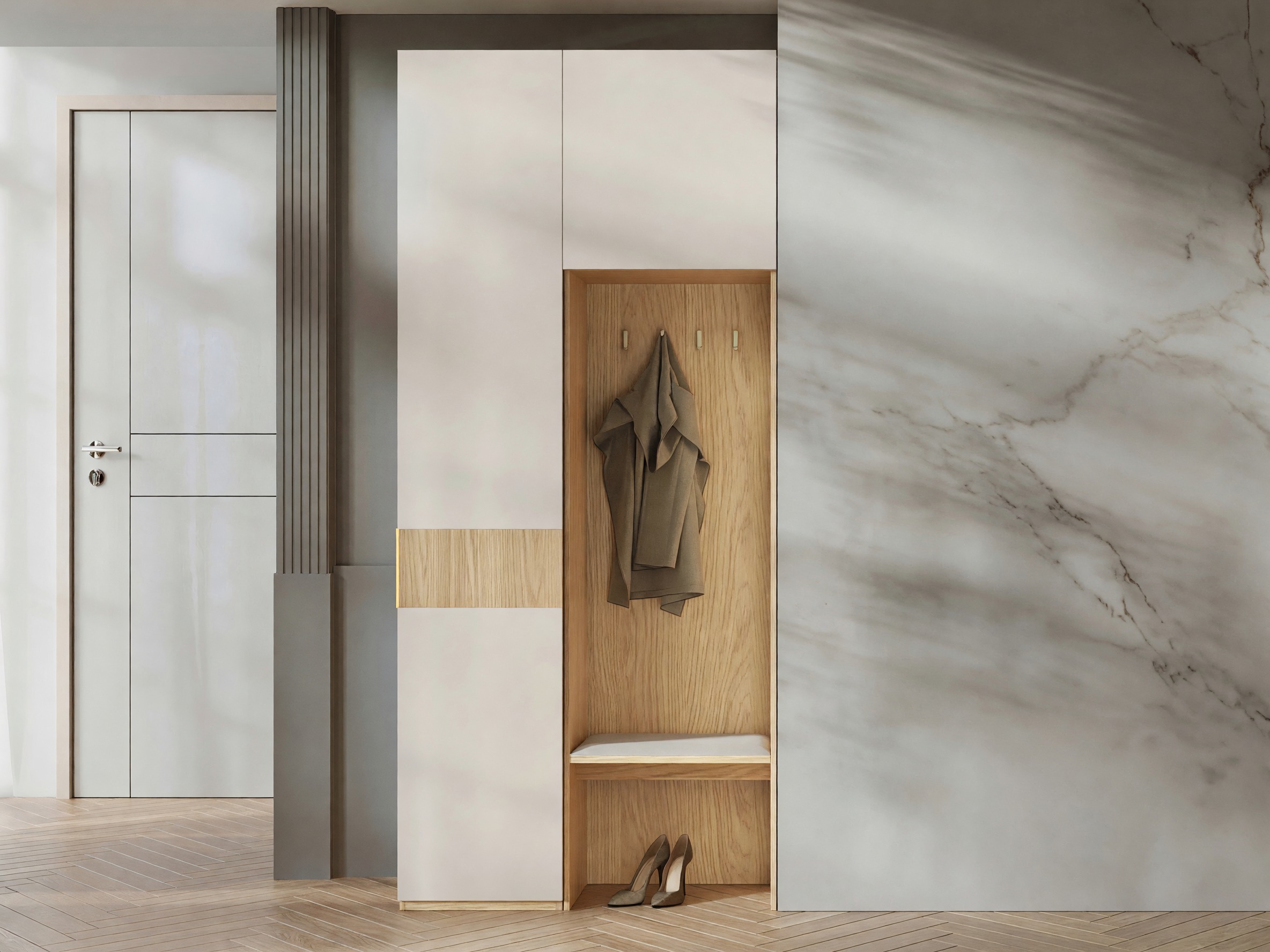 Forstofusett Toledo 148 (Eik + Beige)