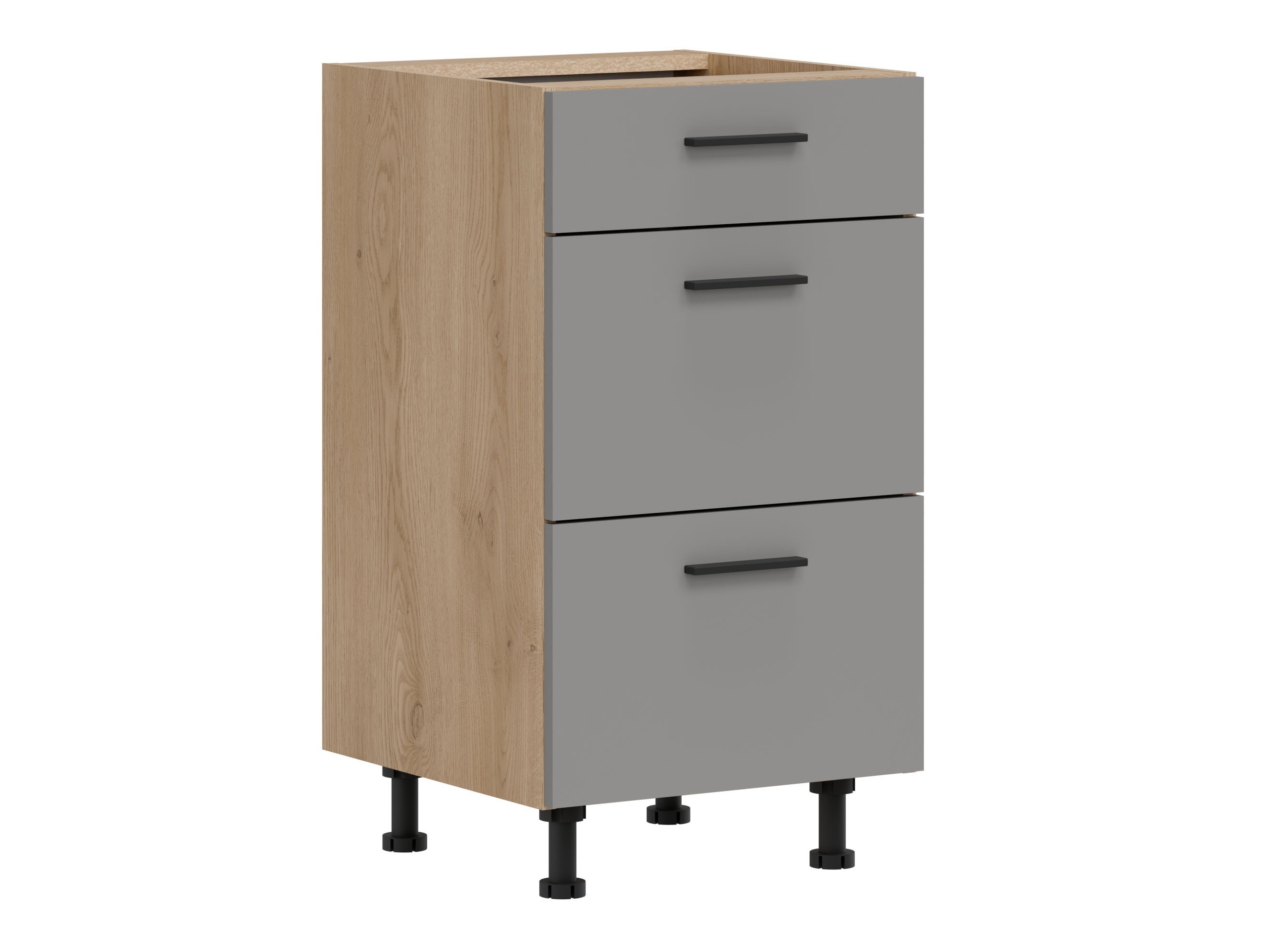 Skápaeining með skúffum Ati Grey Artisan 105