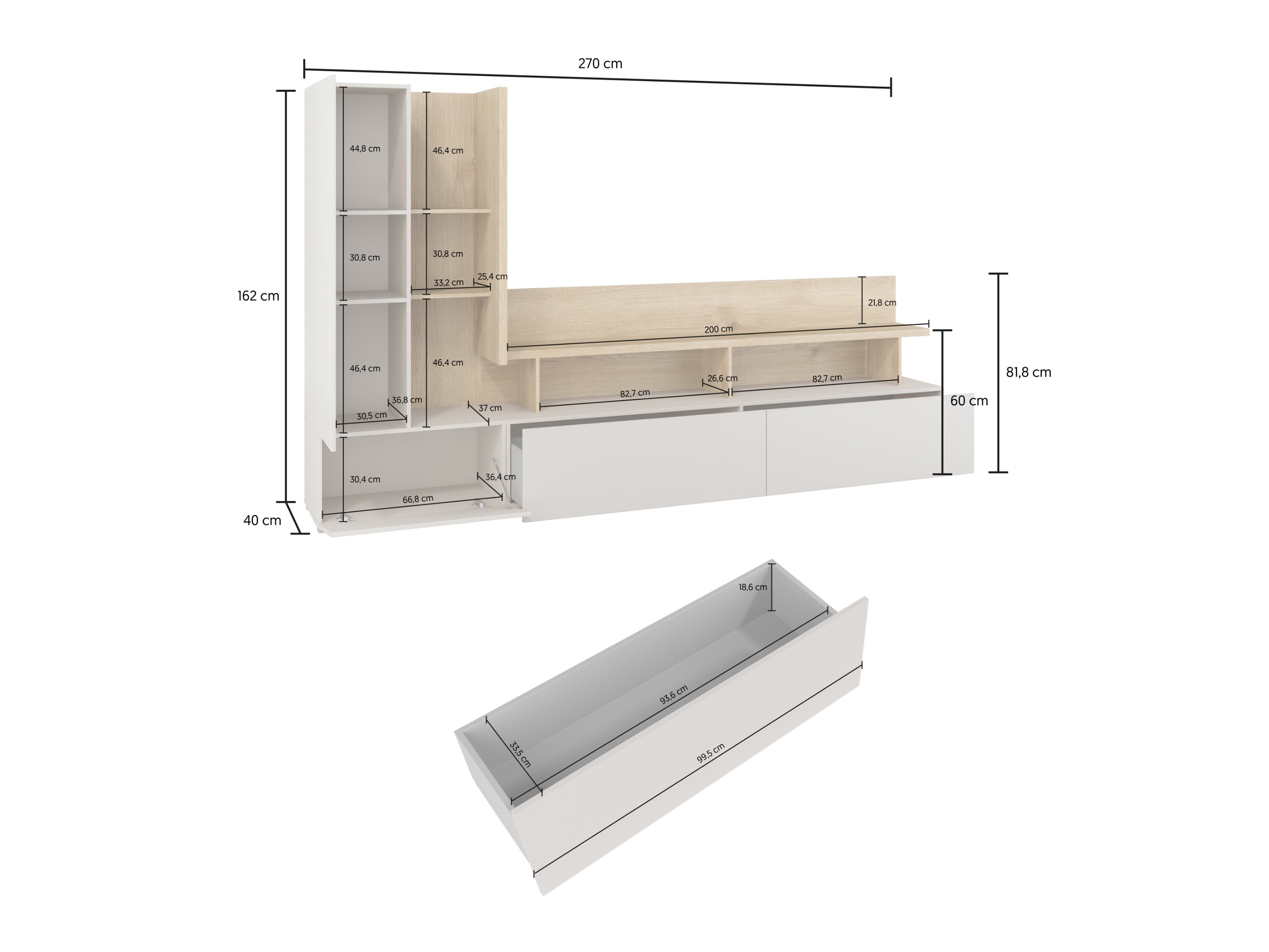 Stofusett Virvele 101 (Kasmír + Ljós eik)