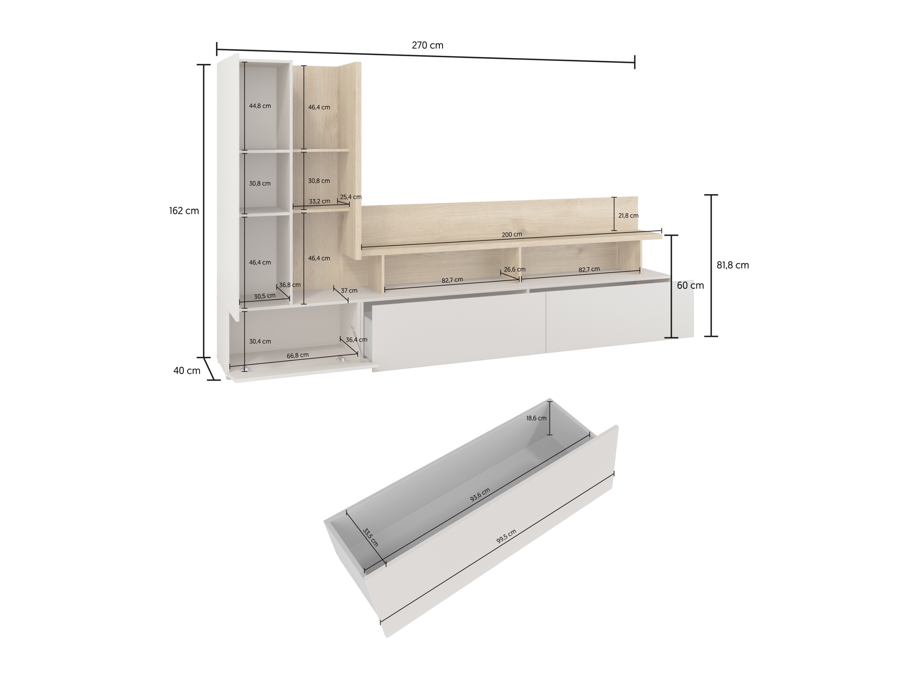 Stofusett Virvele 103 (Kasmír + Ljós eik)