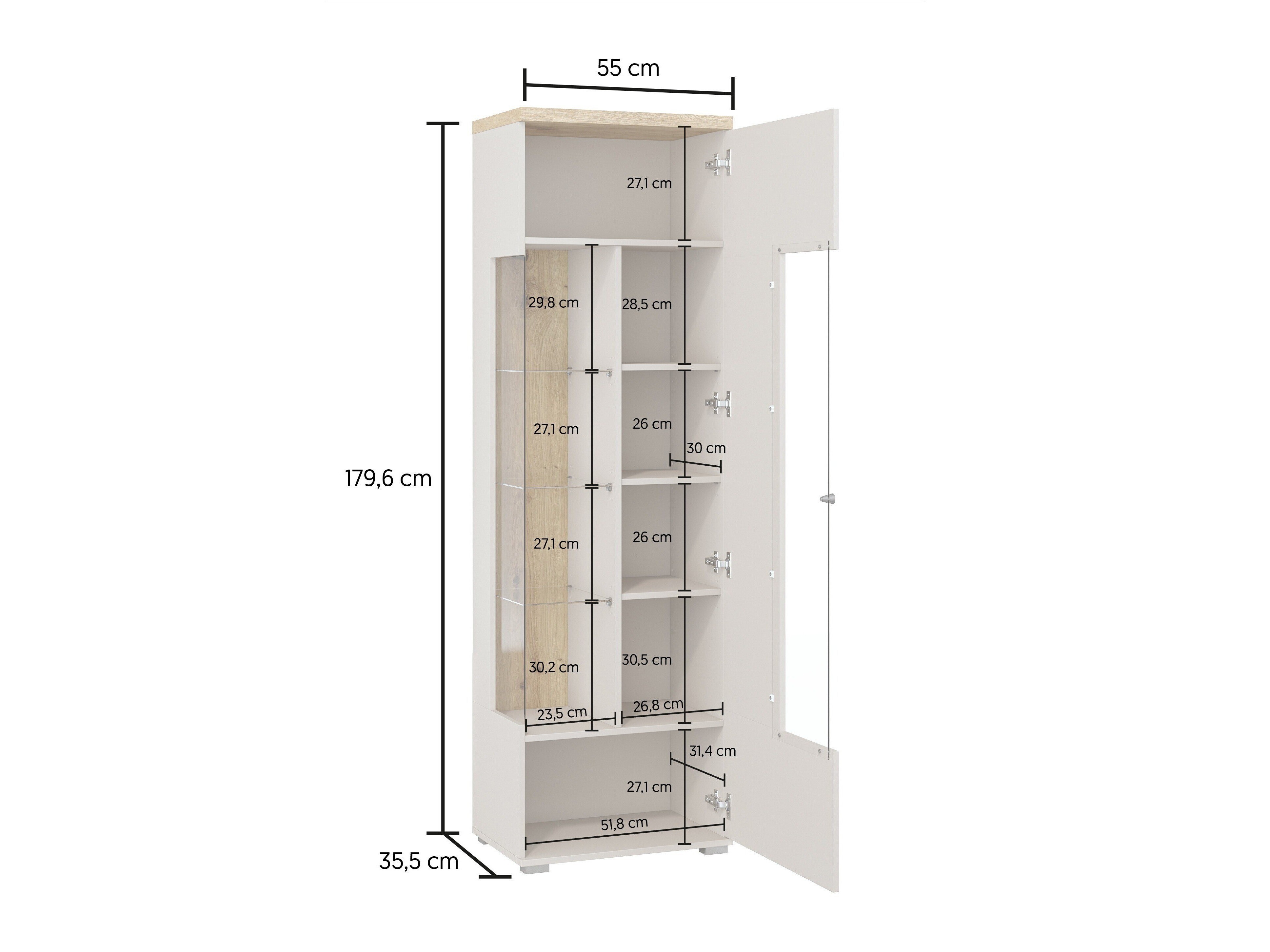 Bókahilla Virvele 102 (Kasmír + Ljós eik)