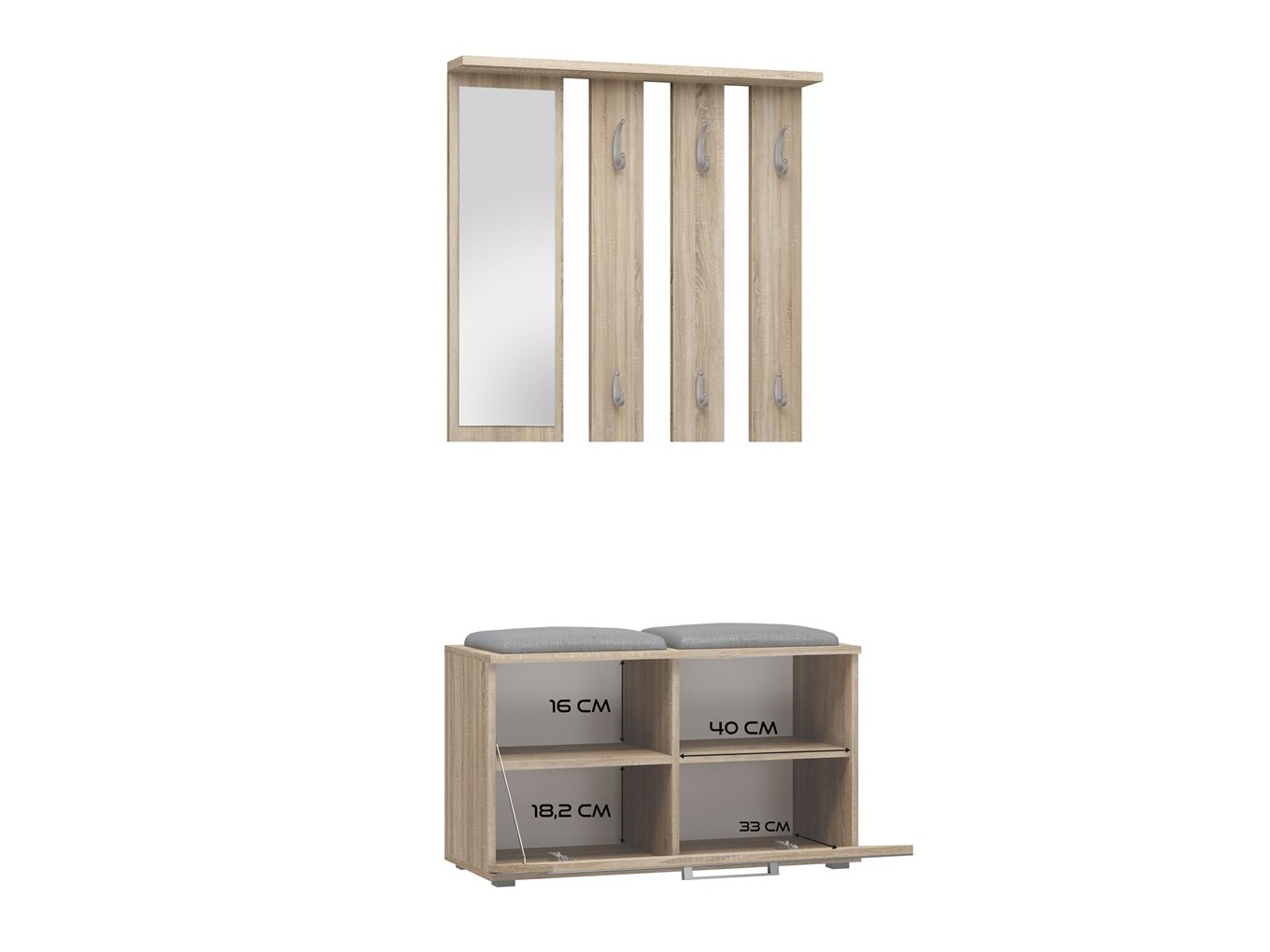 Forstofusett Mandeville 396 (Sonoma-eik)