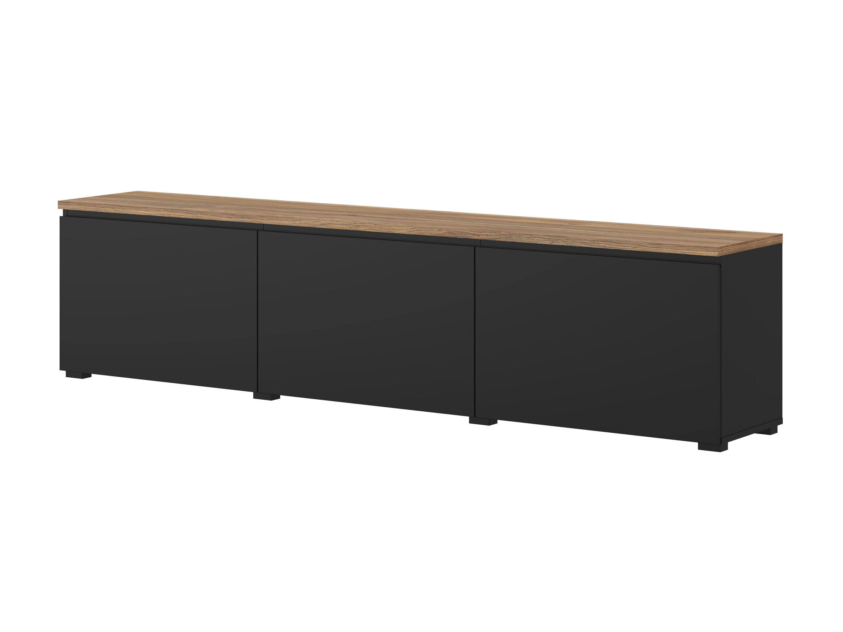 Sjónvarpsskápur Baletu 115 (Svartur + Eik)