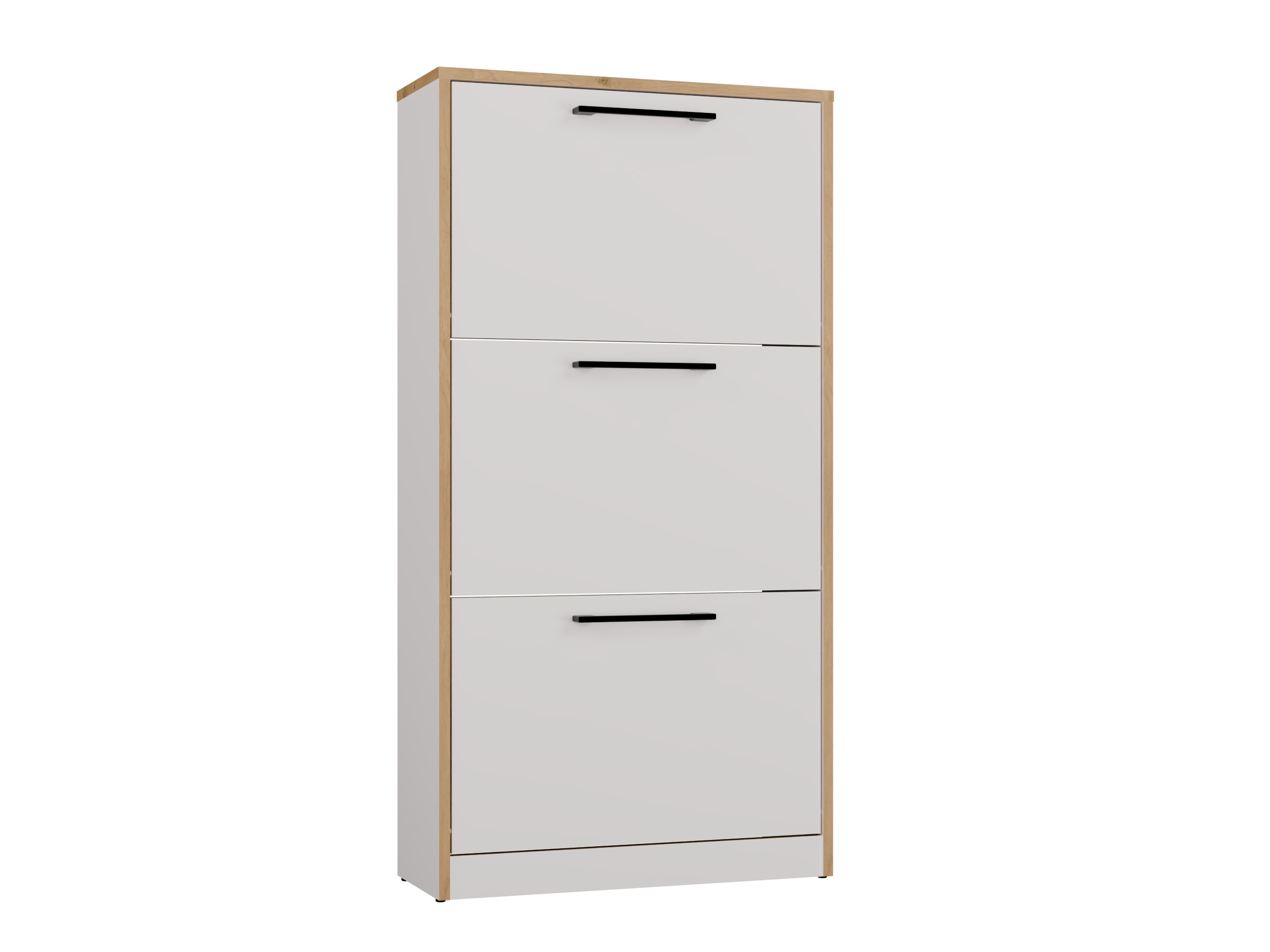 Skóskápur Mandeville 224 (Hvítur + Artisan-eik)