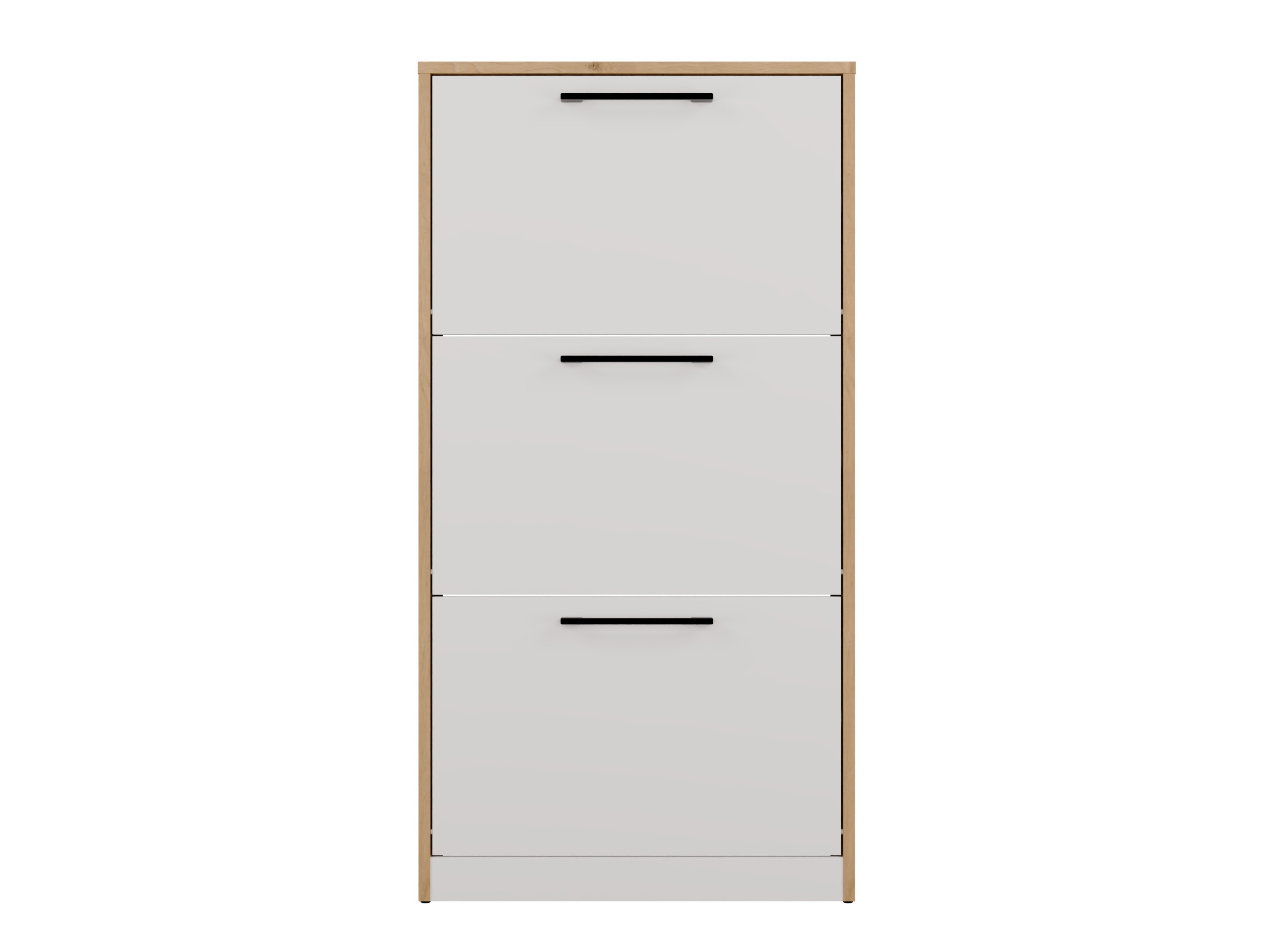Skóskápur Mandeville 224 (Hvítur + Artisan-eik)