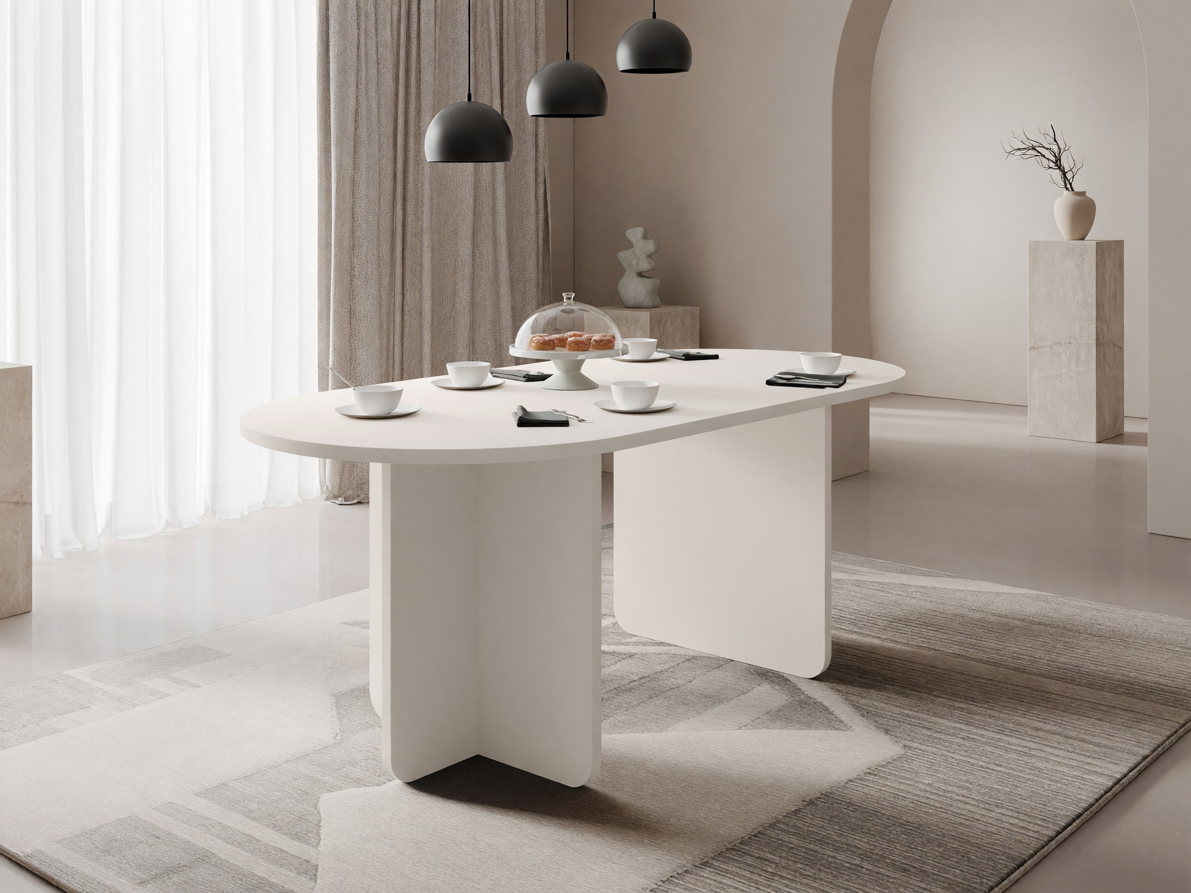 Borð Comfivo Humar (Beige)