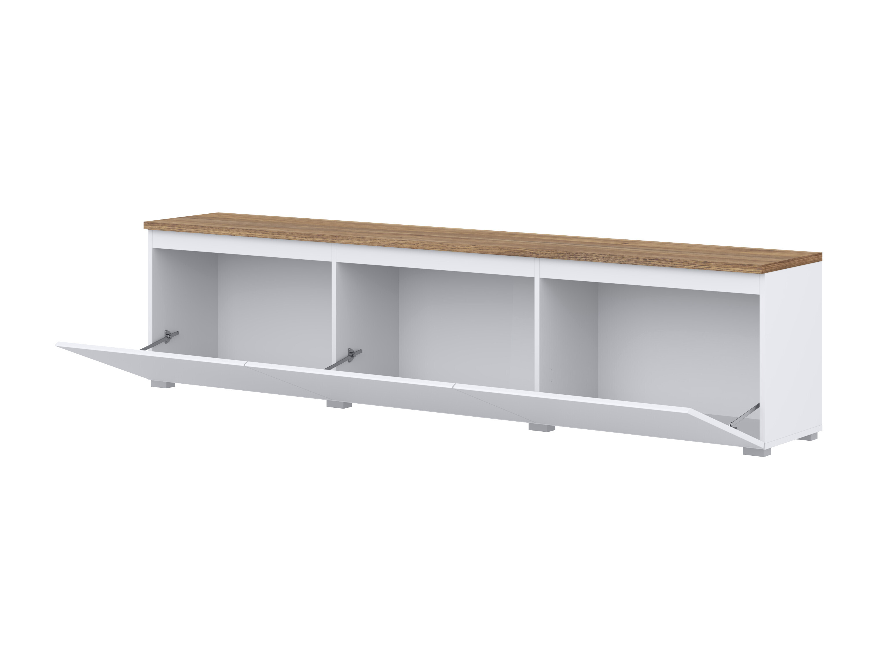 Stofusett Baletu 114 (Hvítur + Eik)