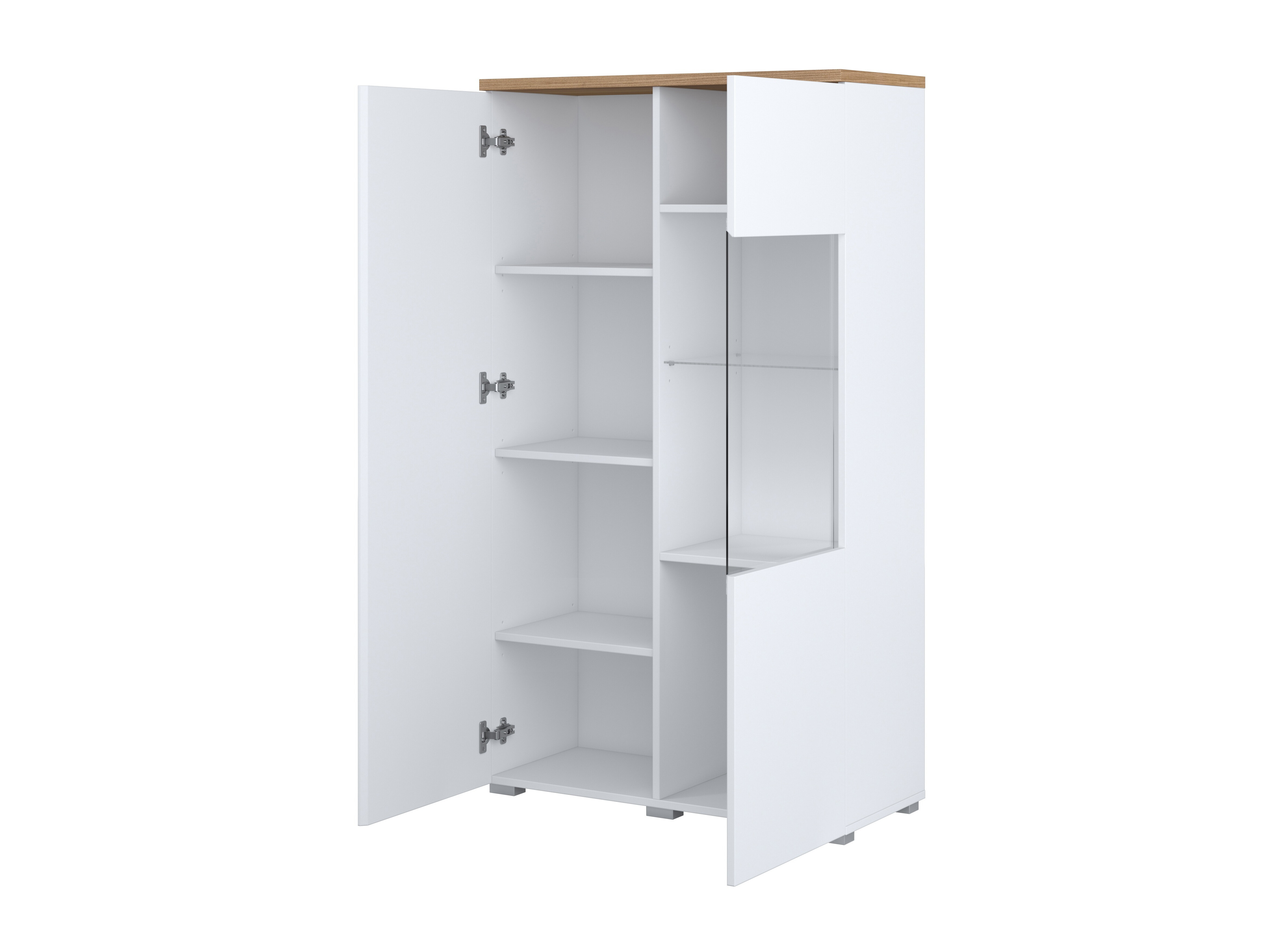 Stofusett Baletu 114 (Hvítur + Eik)