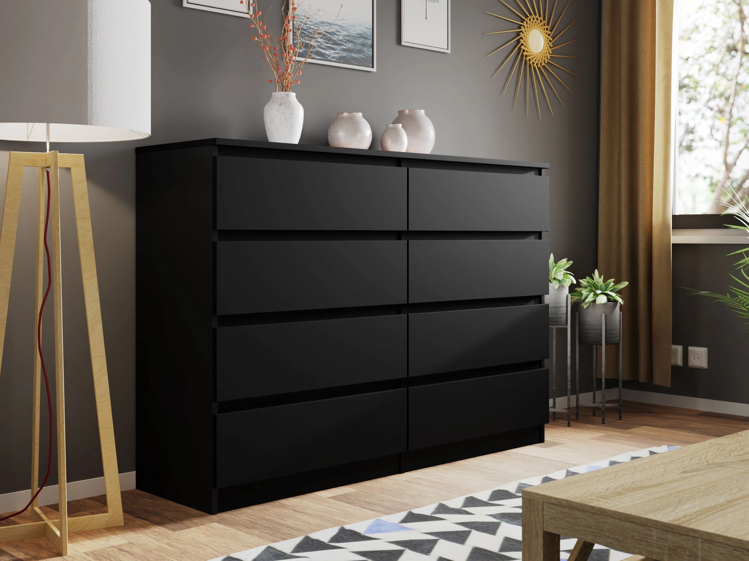 Kommóða Comfivo Structor III (Svartur)