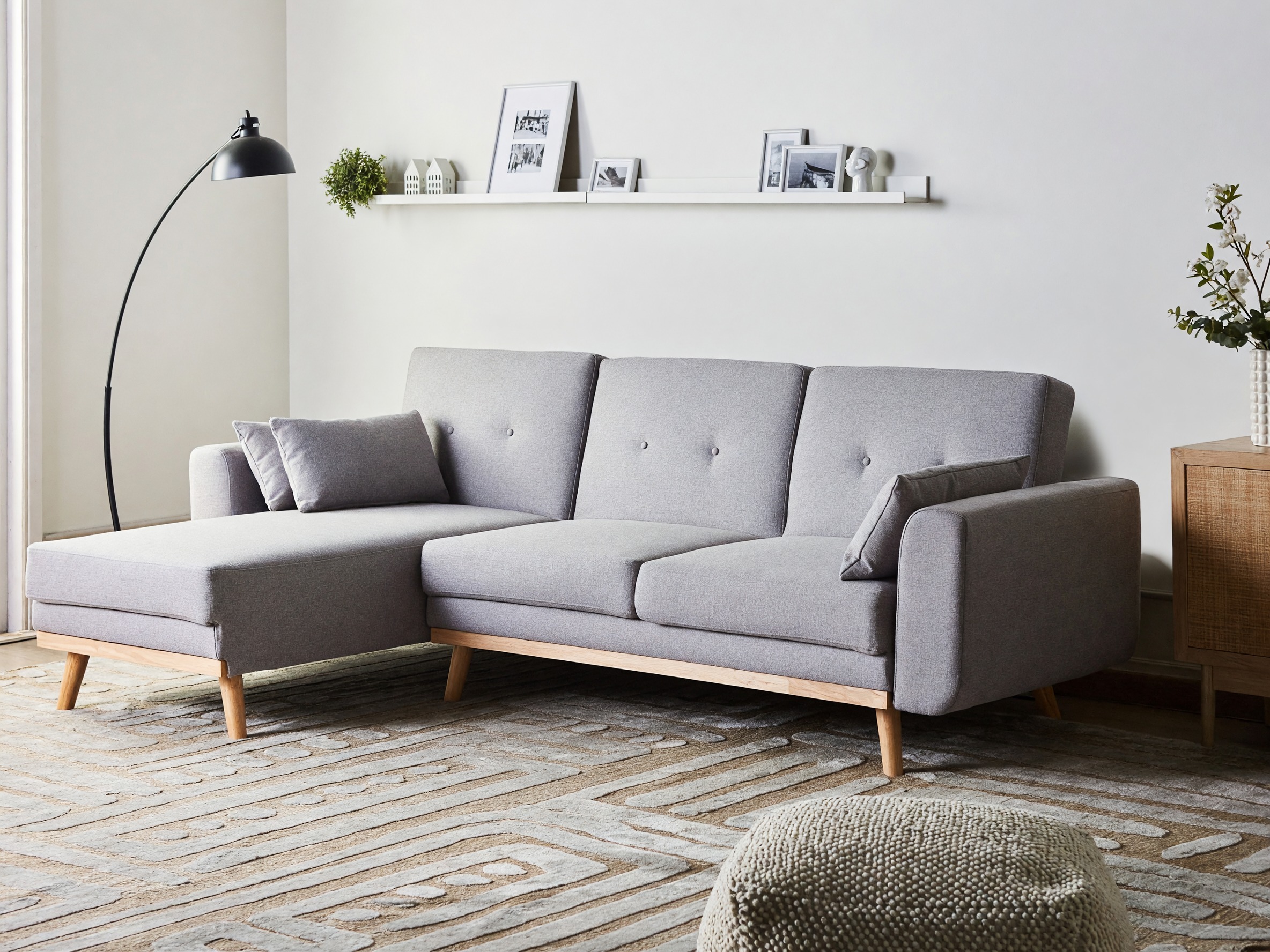 Horn­sófi Berwyn 3480 (Grár)