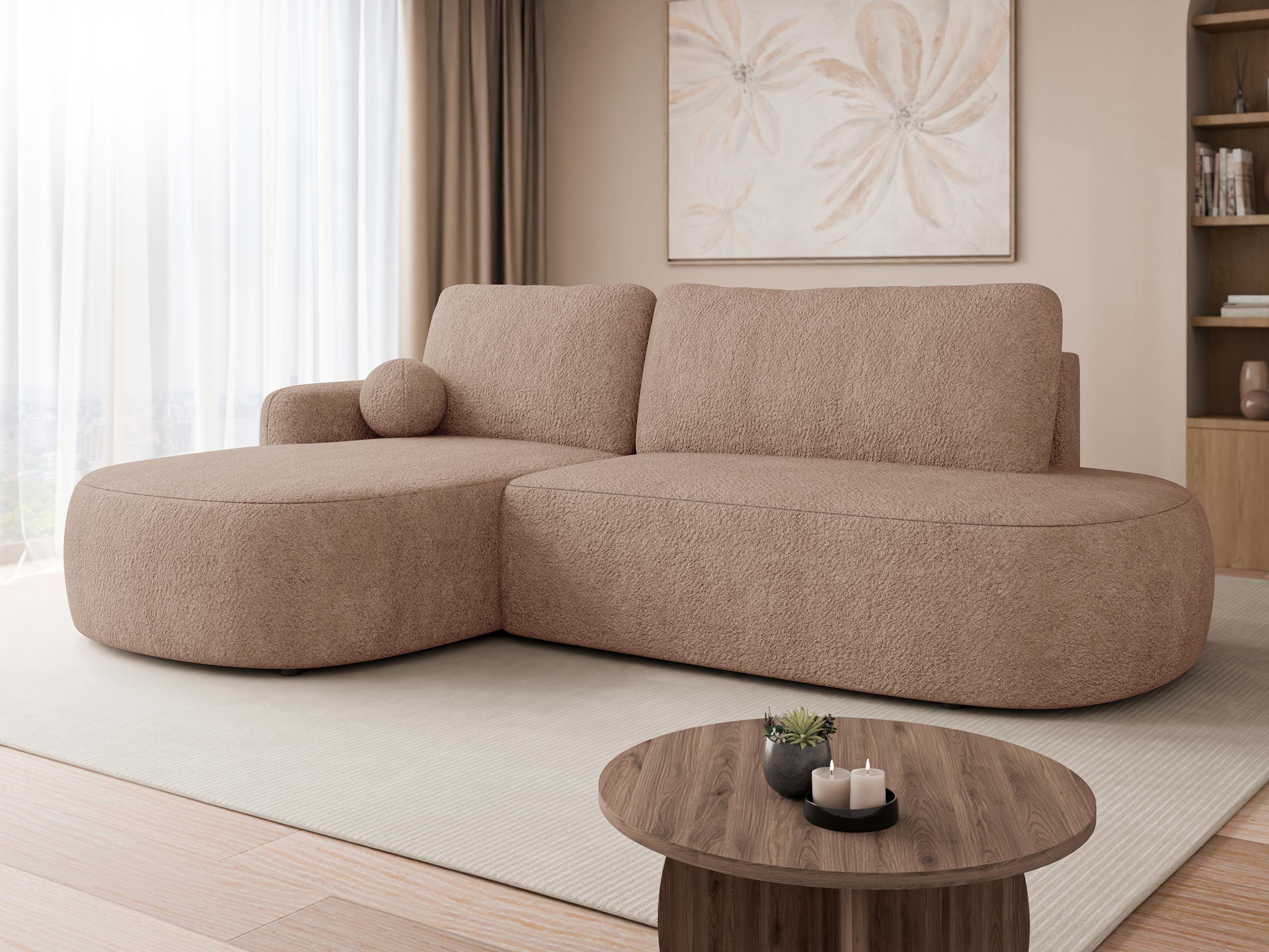 Horn­sófi Comfivo Popis I (Coral 45)