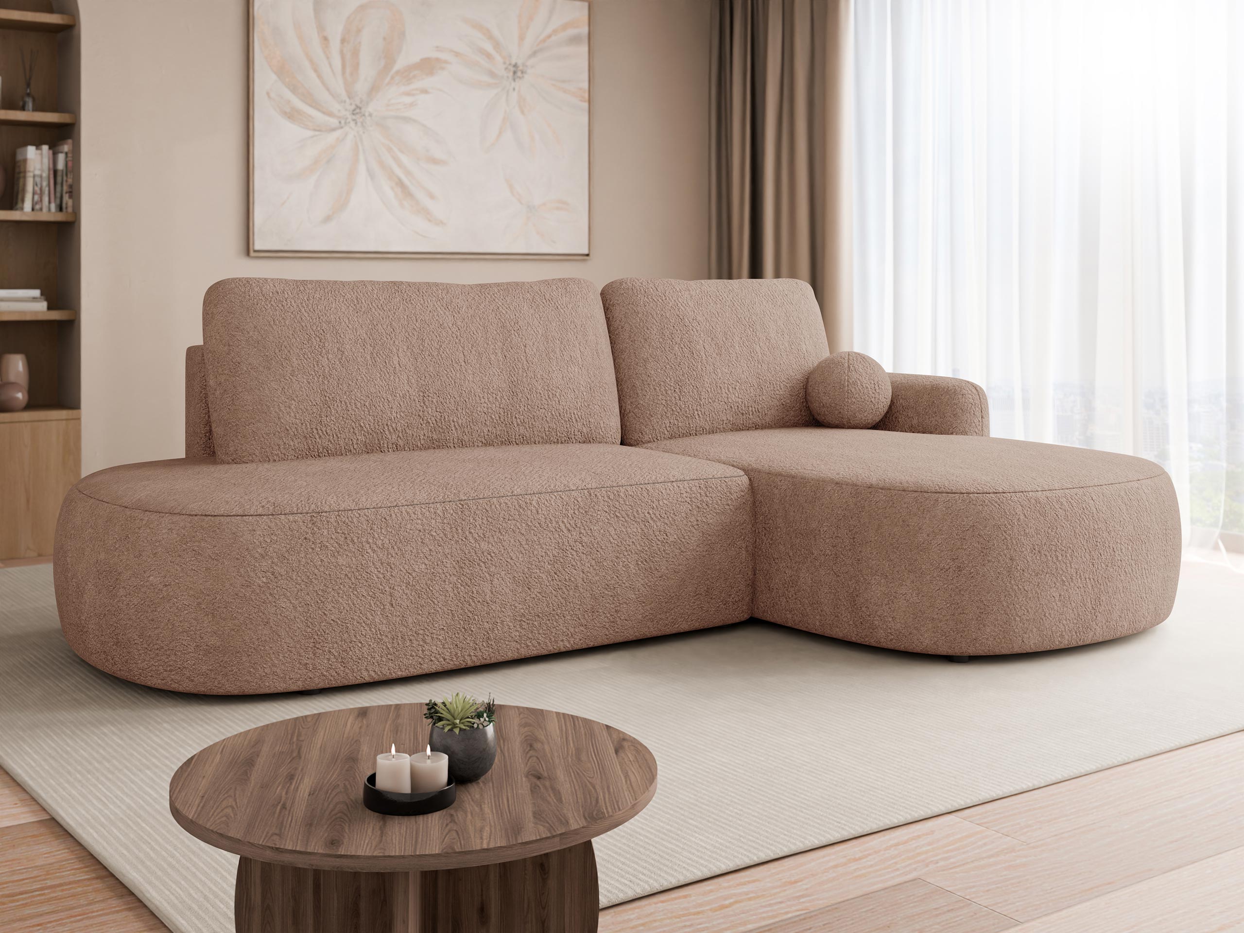Horn­sófi Comfivo Popis I (Coral 45)