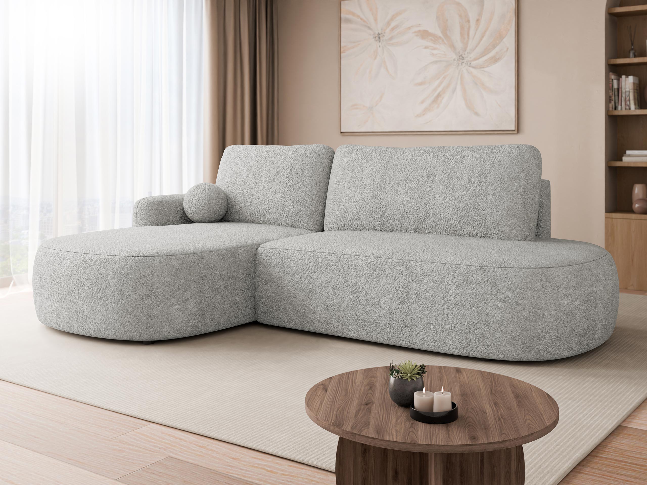 Horn­sófi Comfivo Popis I (Coral 75)