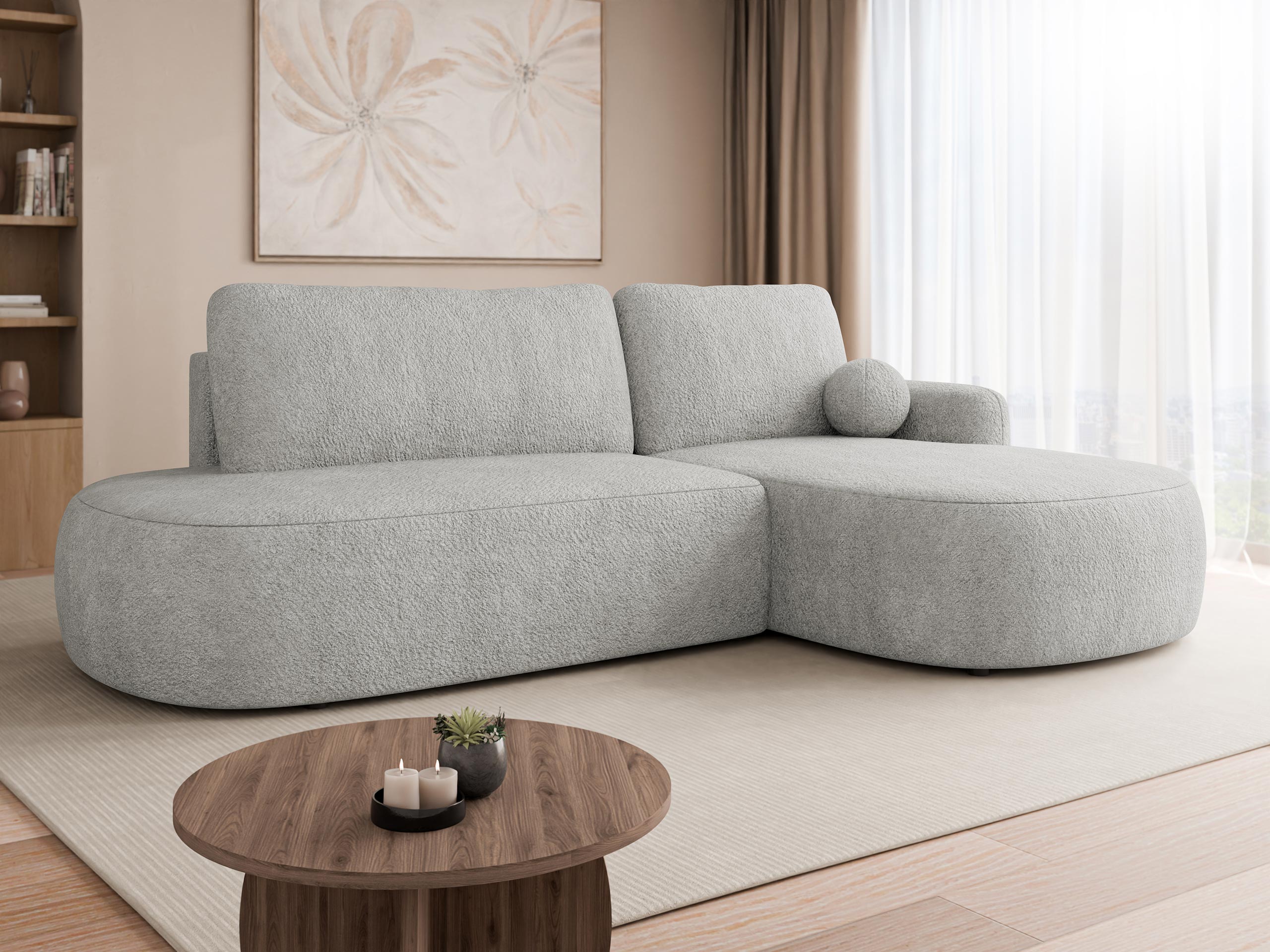 Horn­sófi Comfivo Popis I (Coral 75)