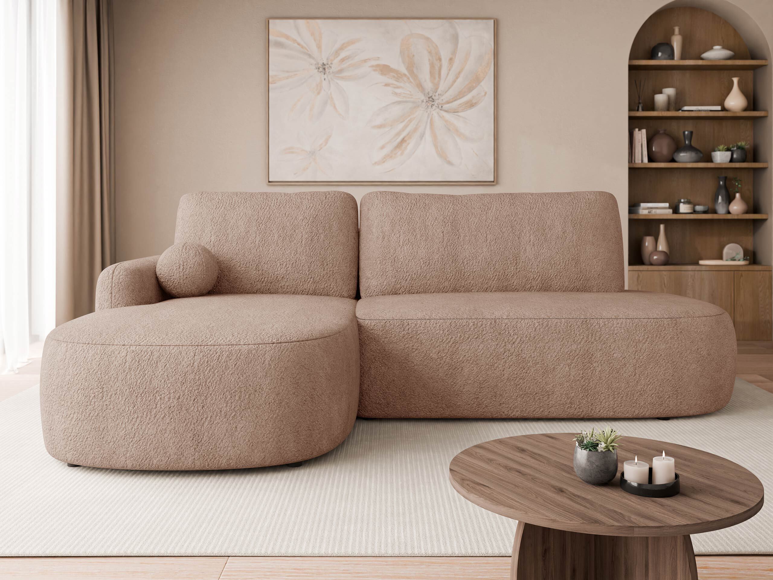 Horn­sófi Comfivo Popis I (Coral 45)
