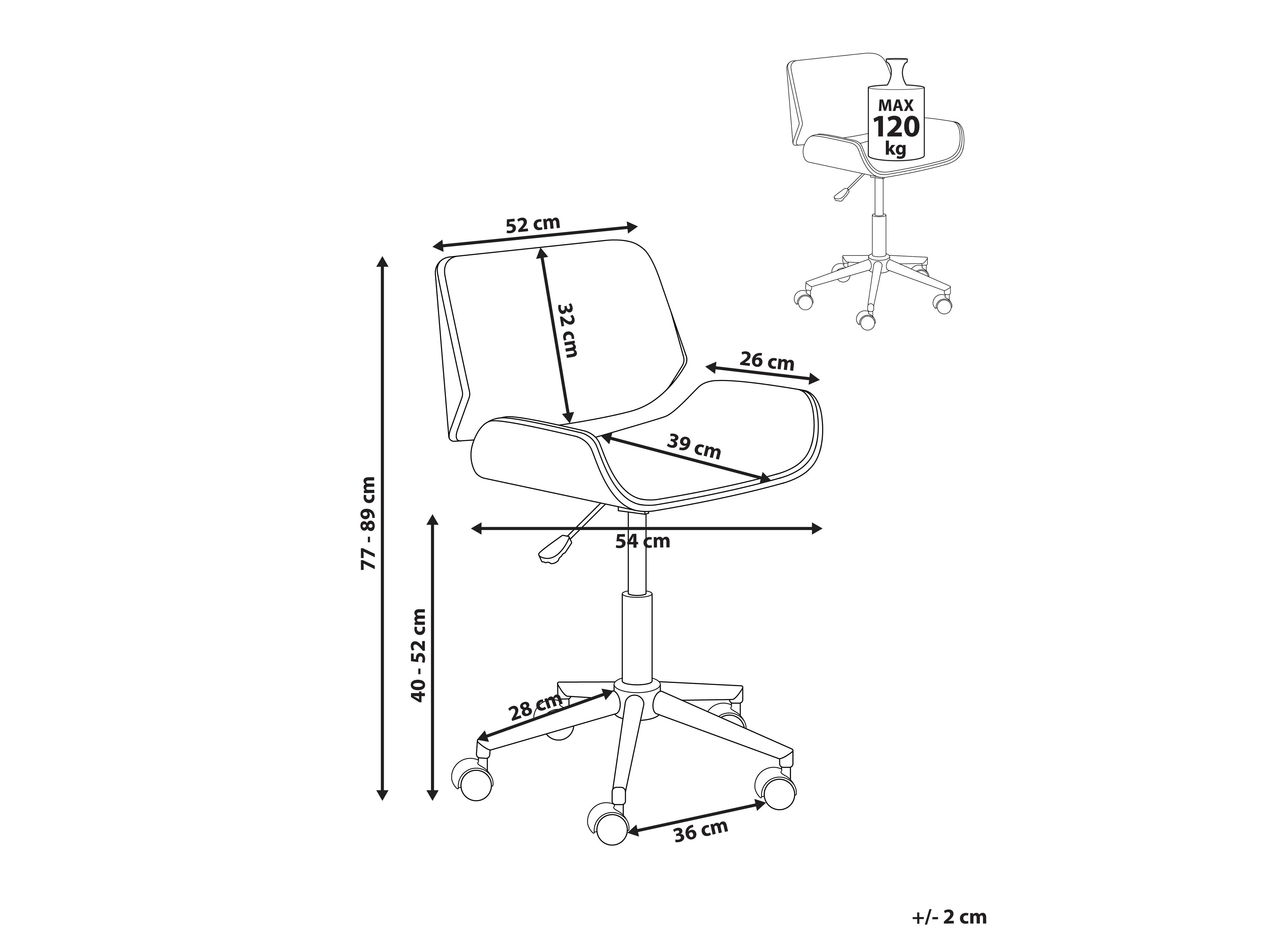Skrifstofustóll Berwyn 3487 (Svartur)