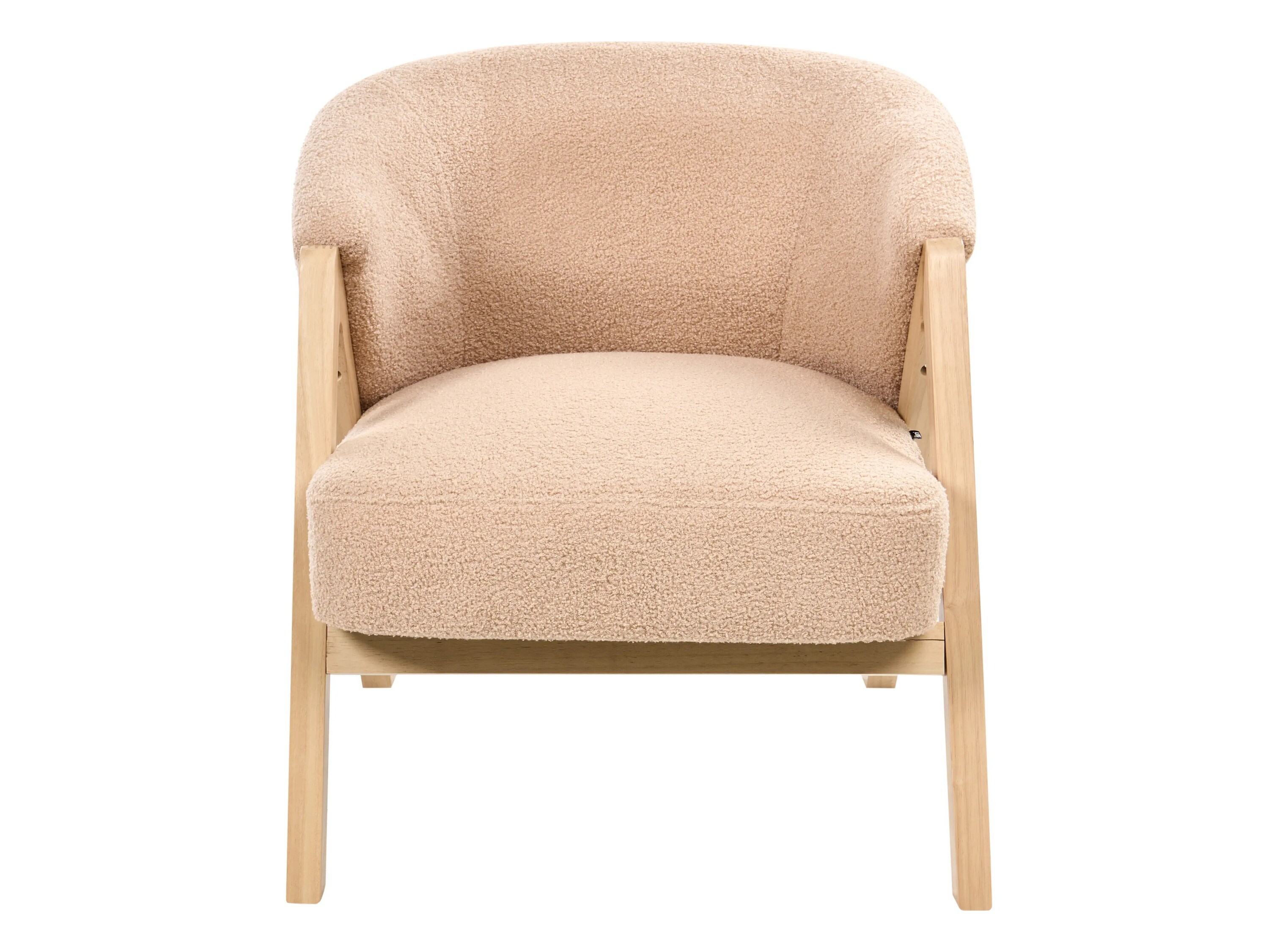 Hægindastóll Berwyn 3504 (Beige + Ljós viður)