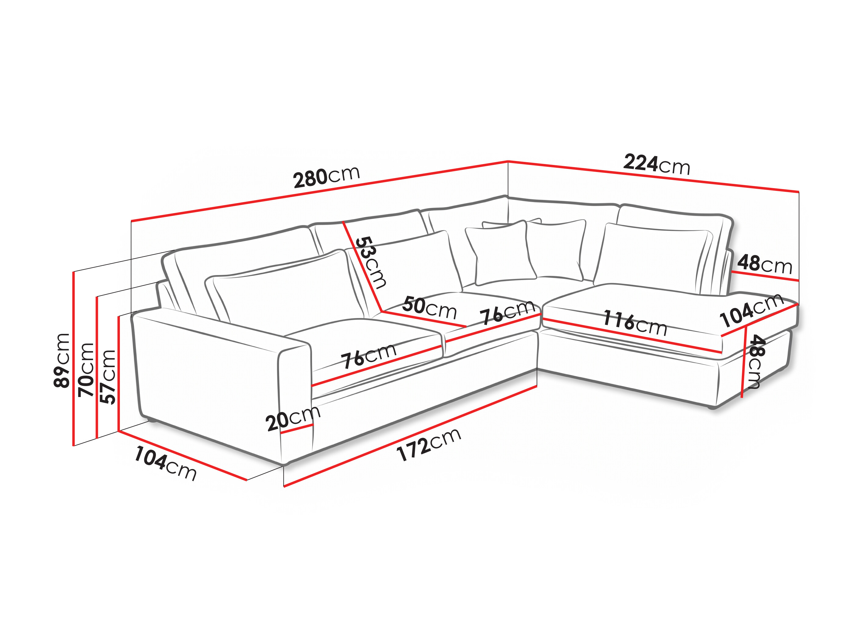 Horn­sófi Somava 101 (Lincoln 03)
