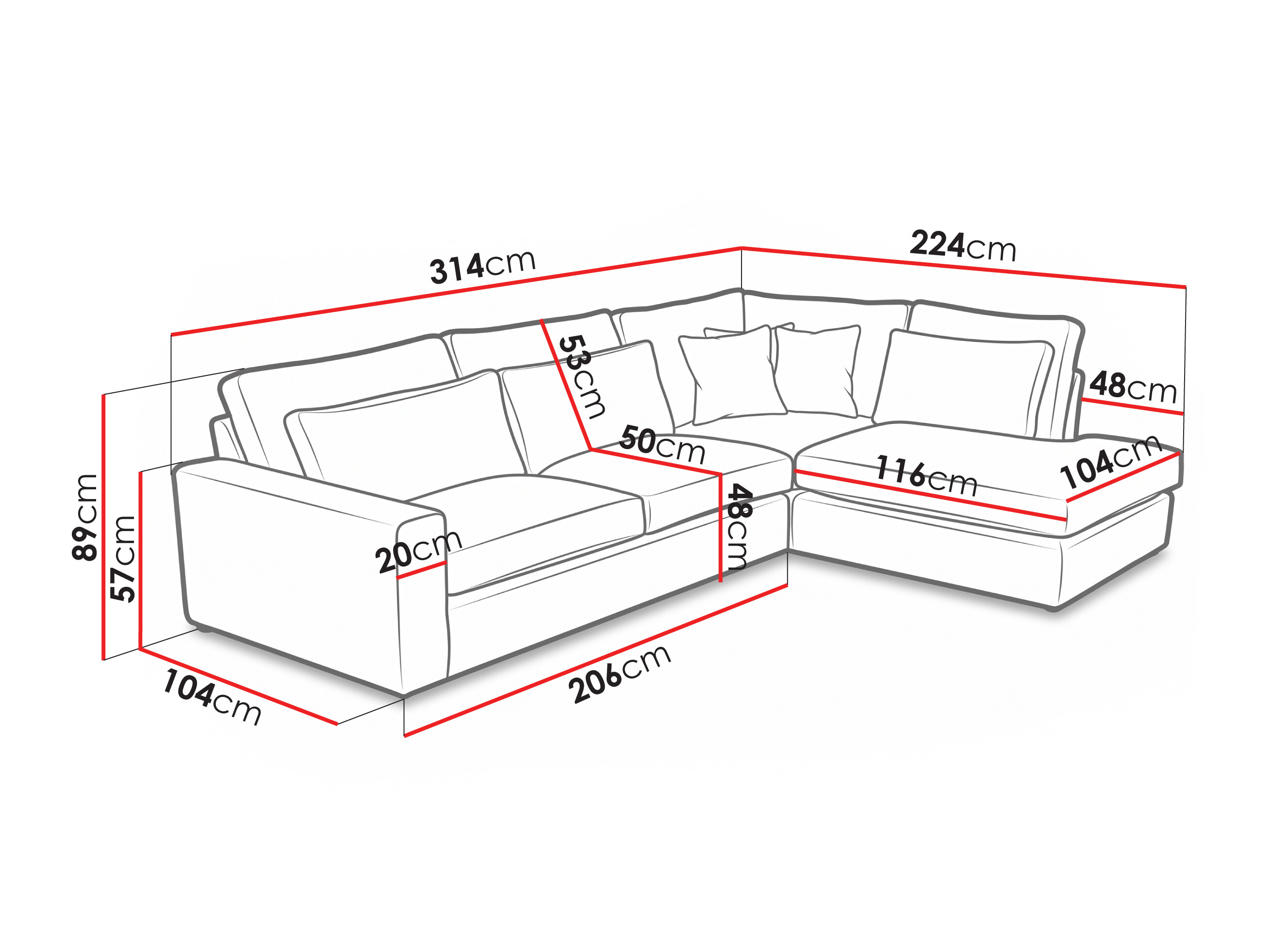 Horn­sófi Somava 100 (Lincoln 48)