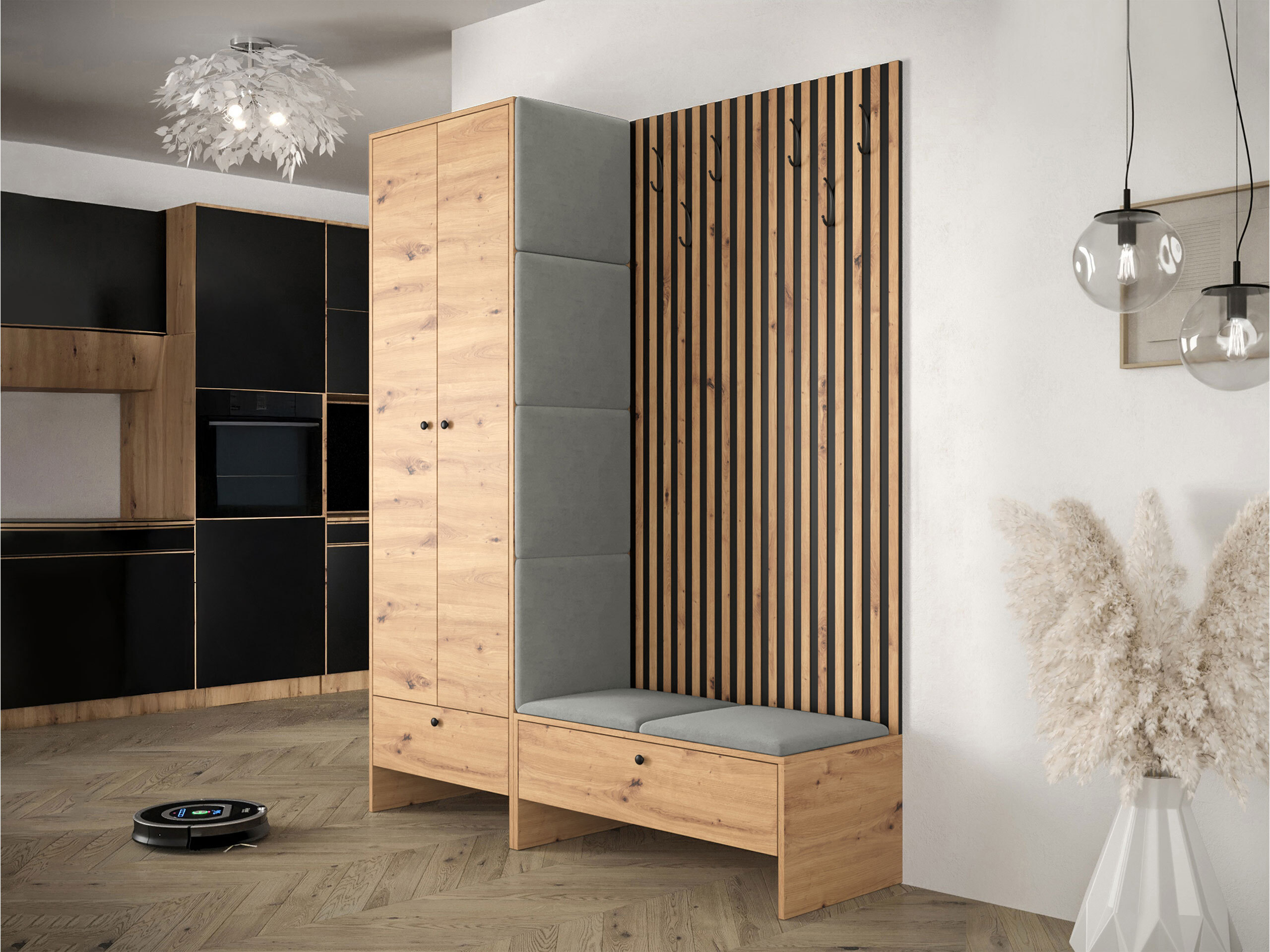 Forstofusett Donio III (Artisan-eik + Polo 894)