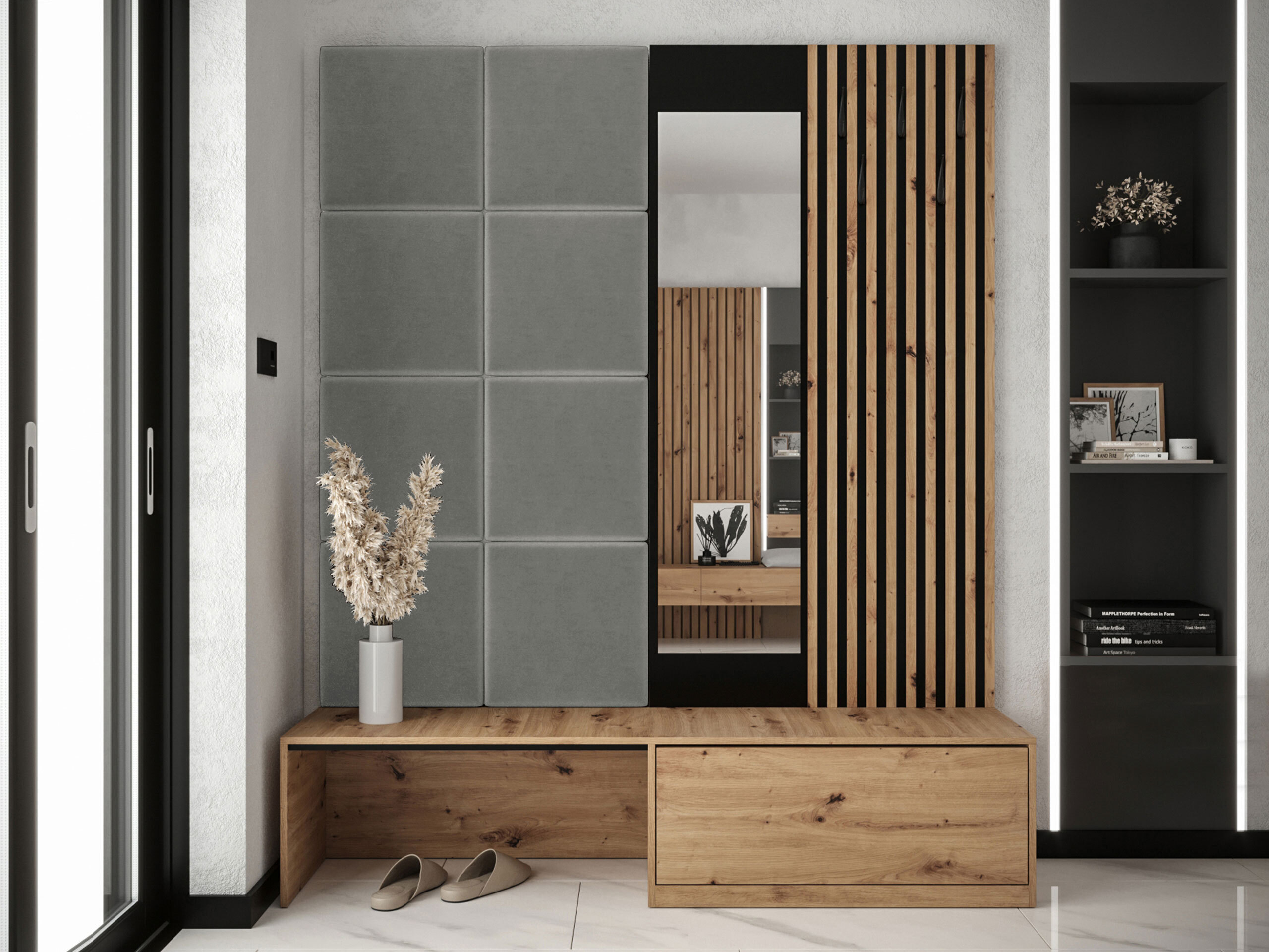 Forstofusett Fabor (Artisan-eik + Polo 894)