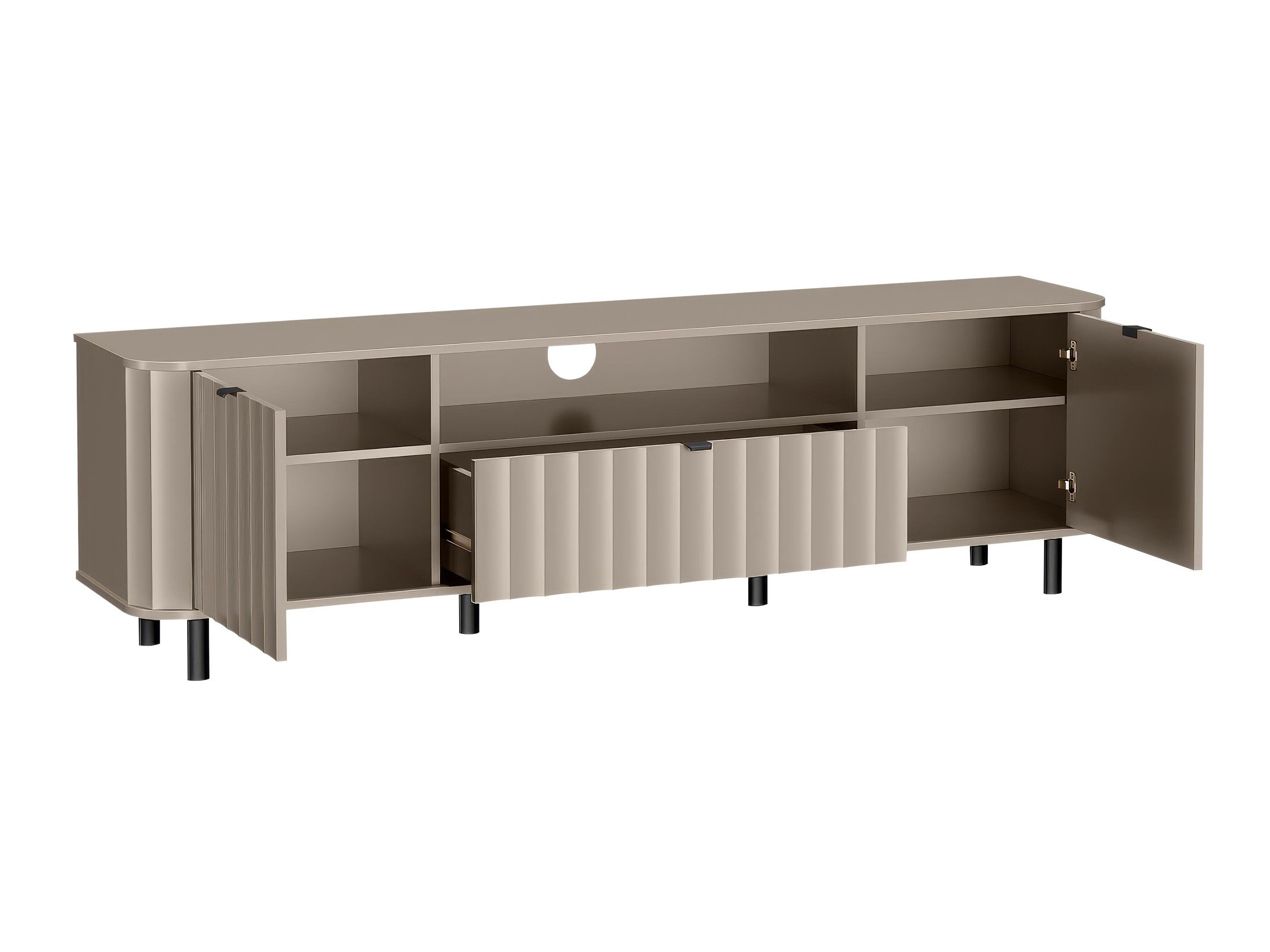 Stofusett Larala 110 (Grá-beige)