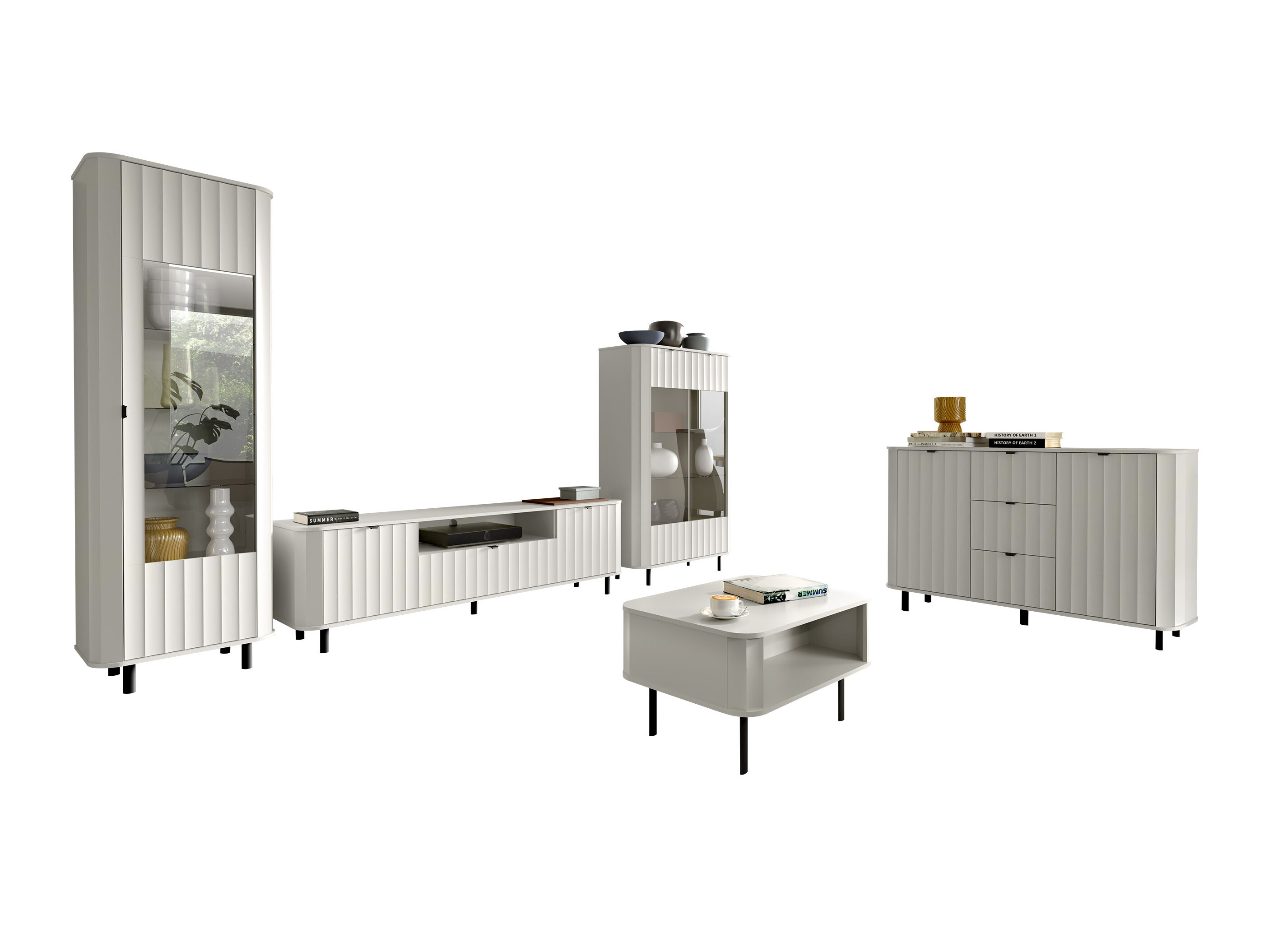 Stofusett Larala 110 (Hvítur)