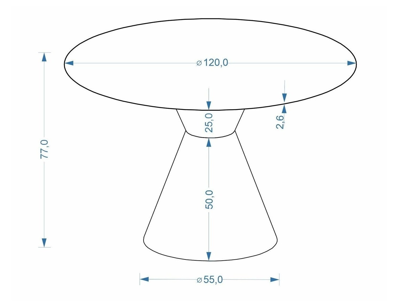 Borð Houston 2218