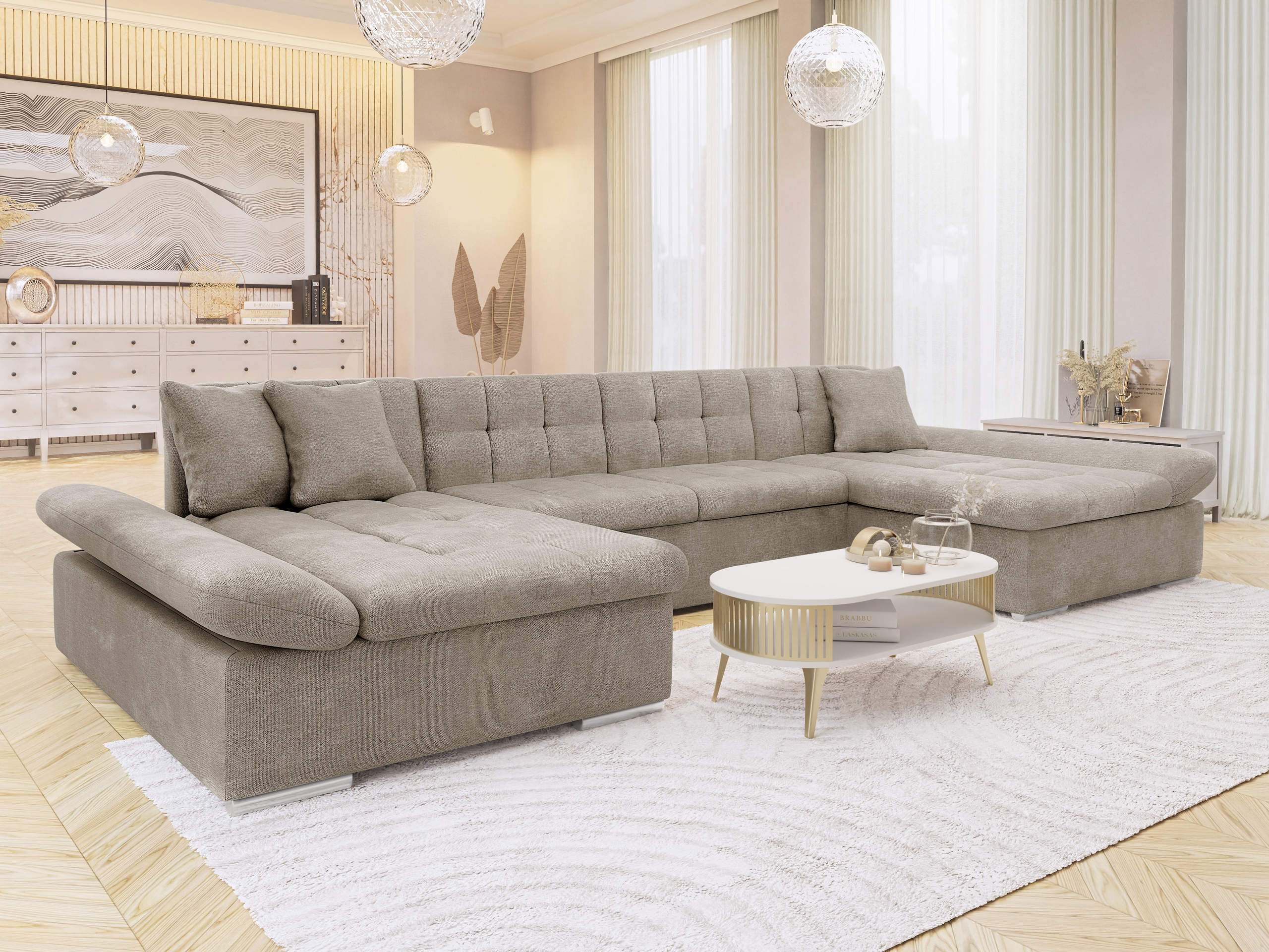 Horn­sófi Comfivo Ficus (Spirit Taupe)