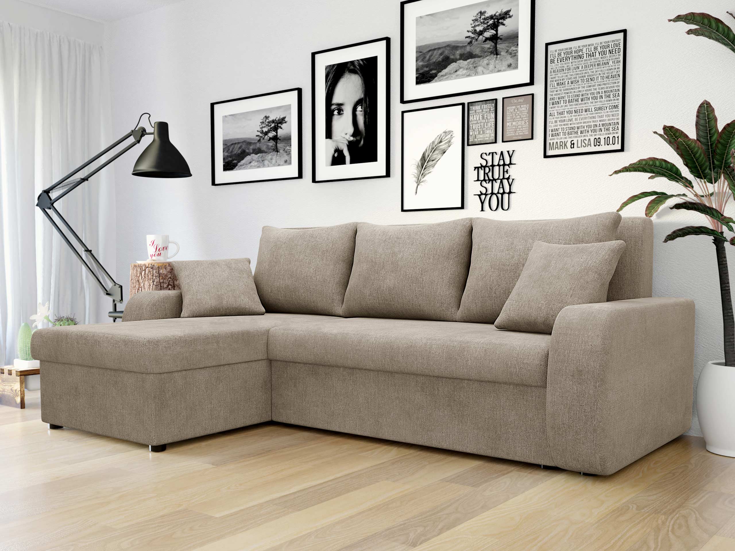 Horn­sófi Comfivo Melissa (Spirit Taupe)